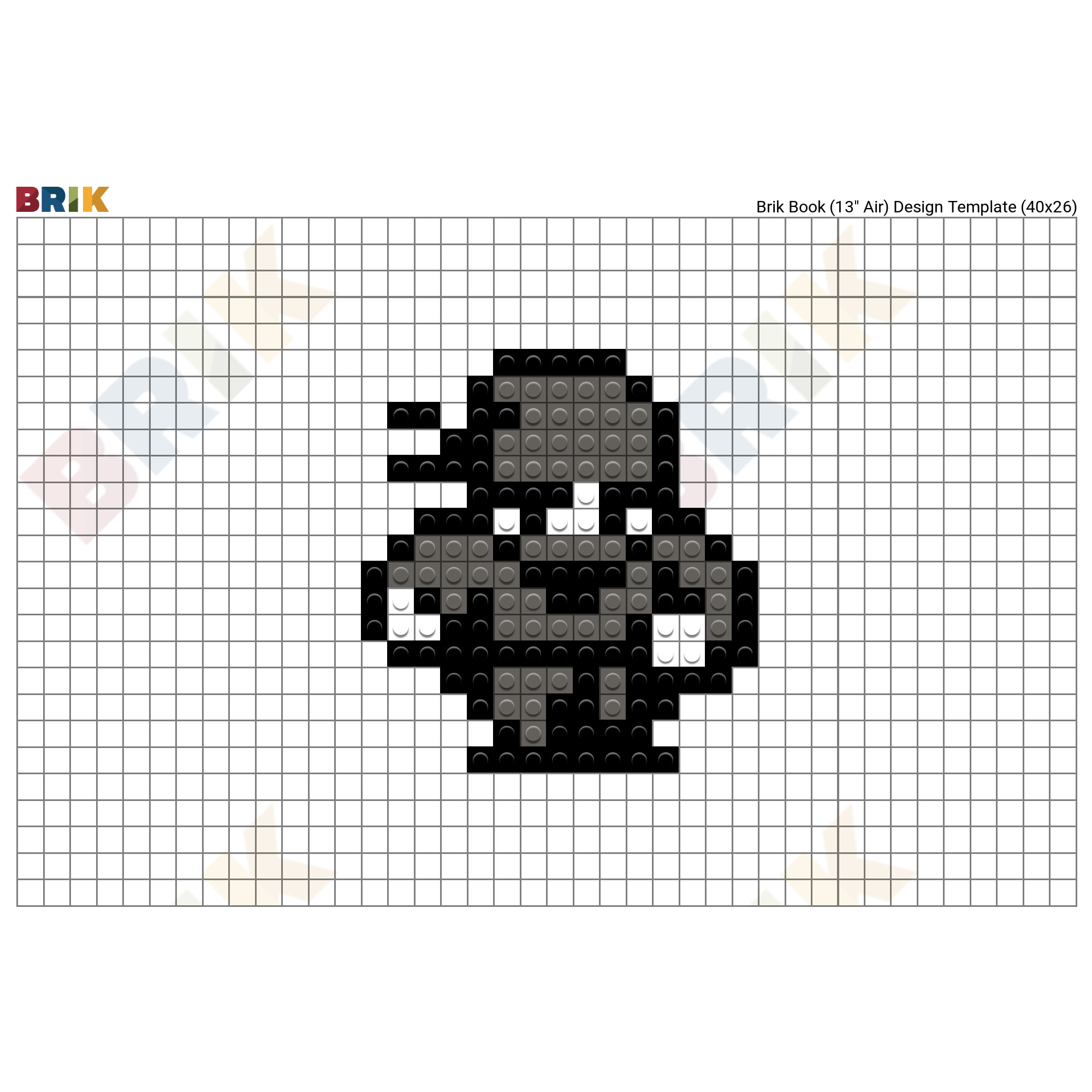 Ninja Pixel Art Brik