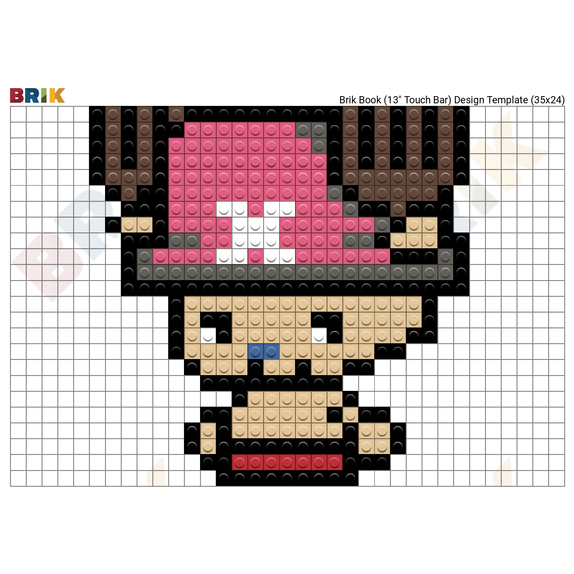 One Piece Luffy pixel art, pattern  Anime pixel art, Pixel art grid, Pixel  art templates