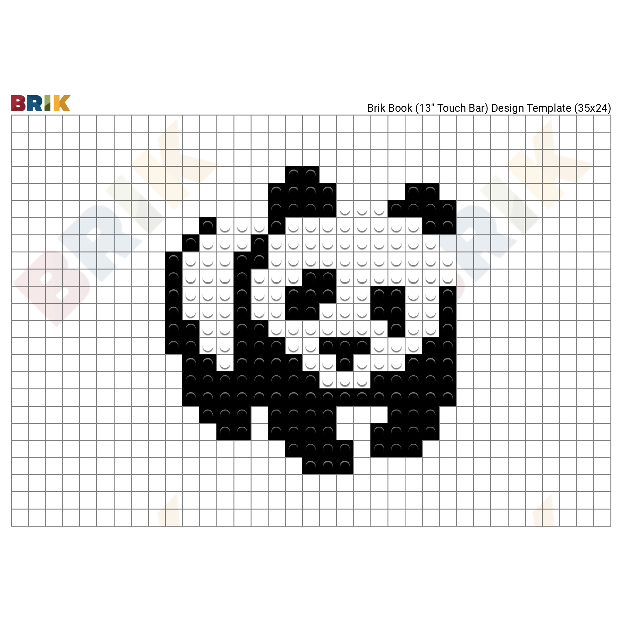 Cute Panda Pixel Art