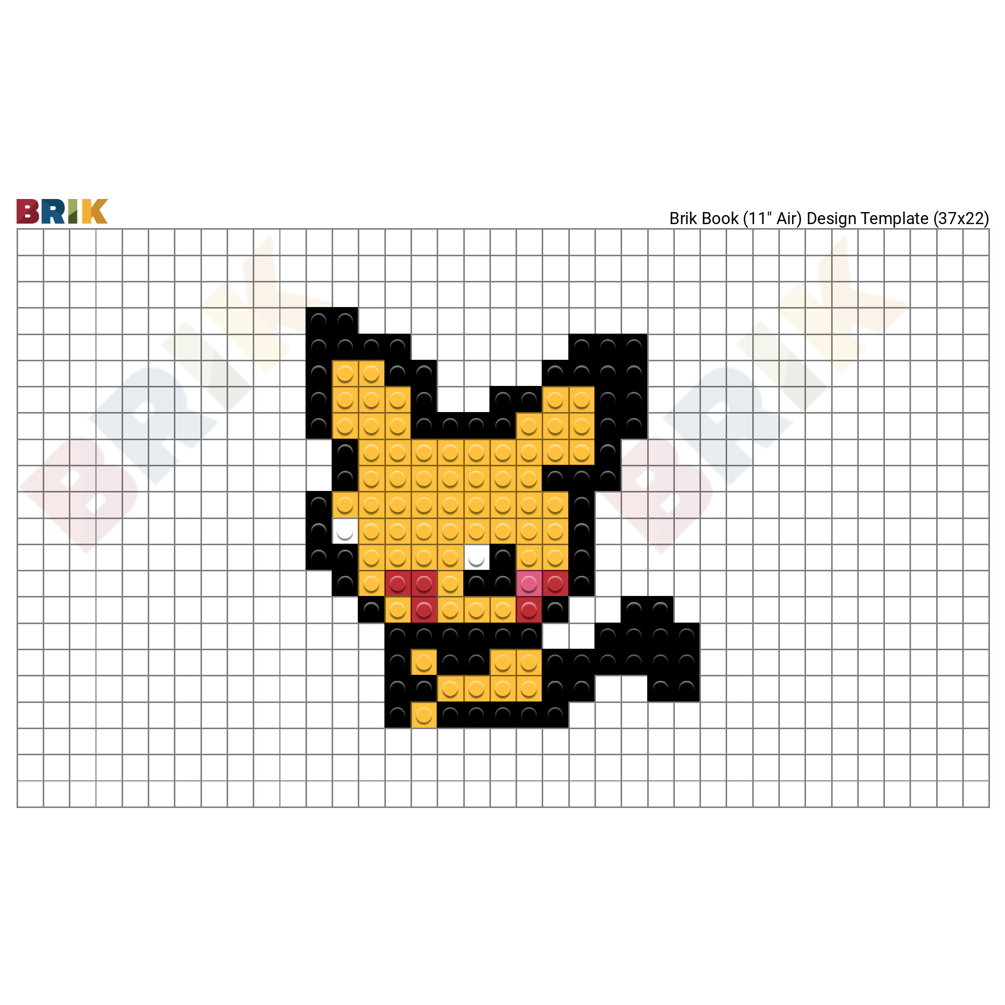 Pichu Pixel Art Brik