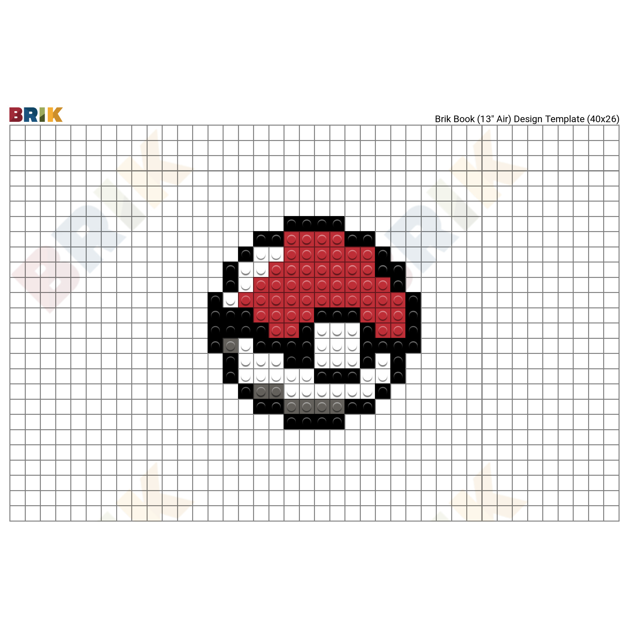 Poke Ball Pixel Art – BRIK