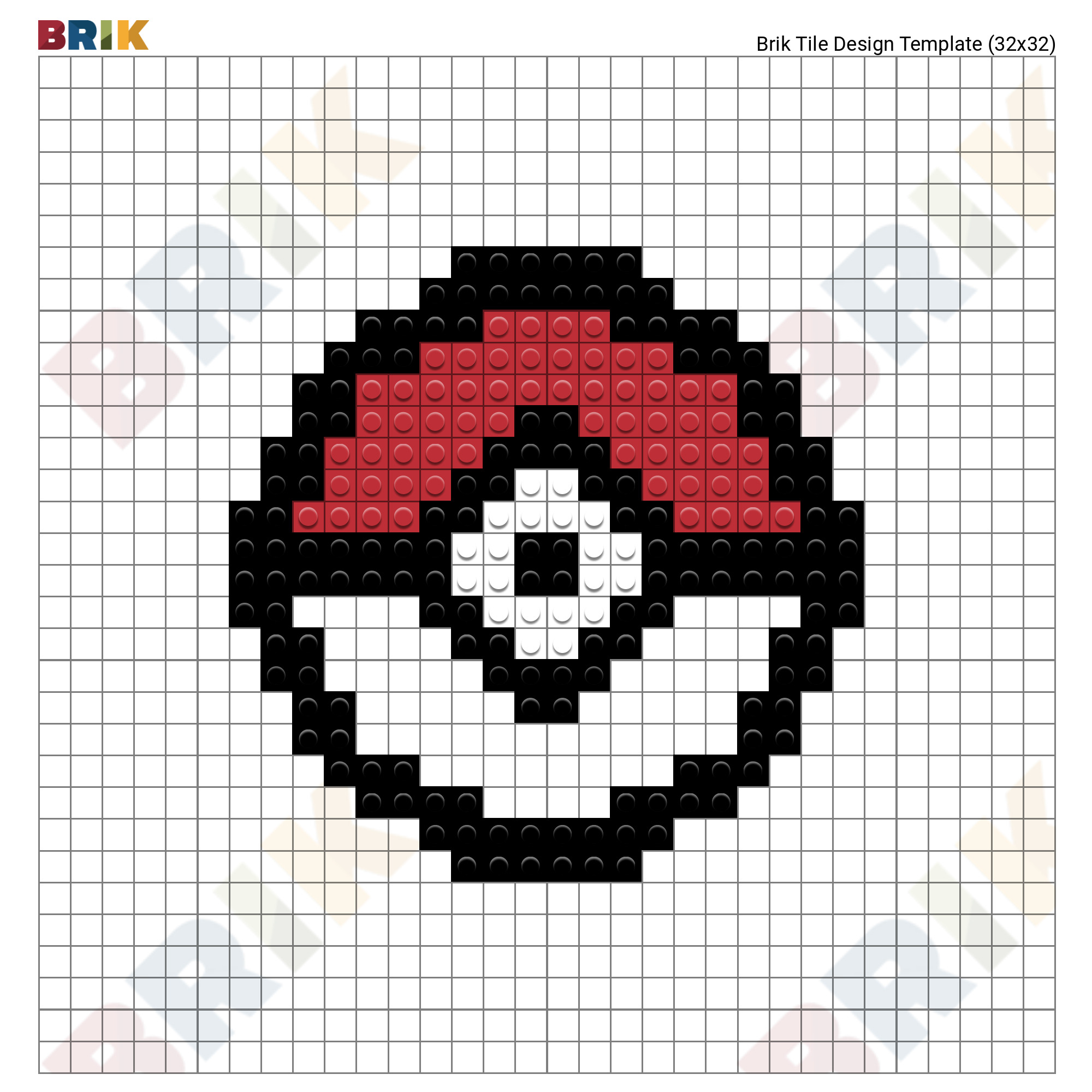 Pokeballs pixel art