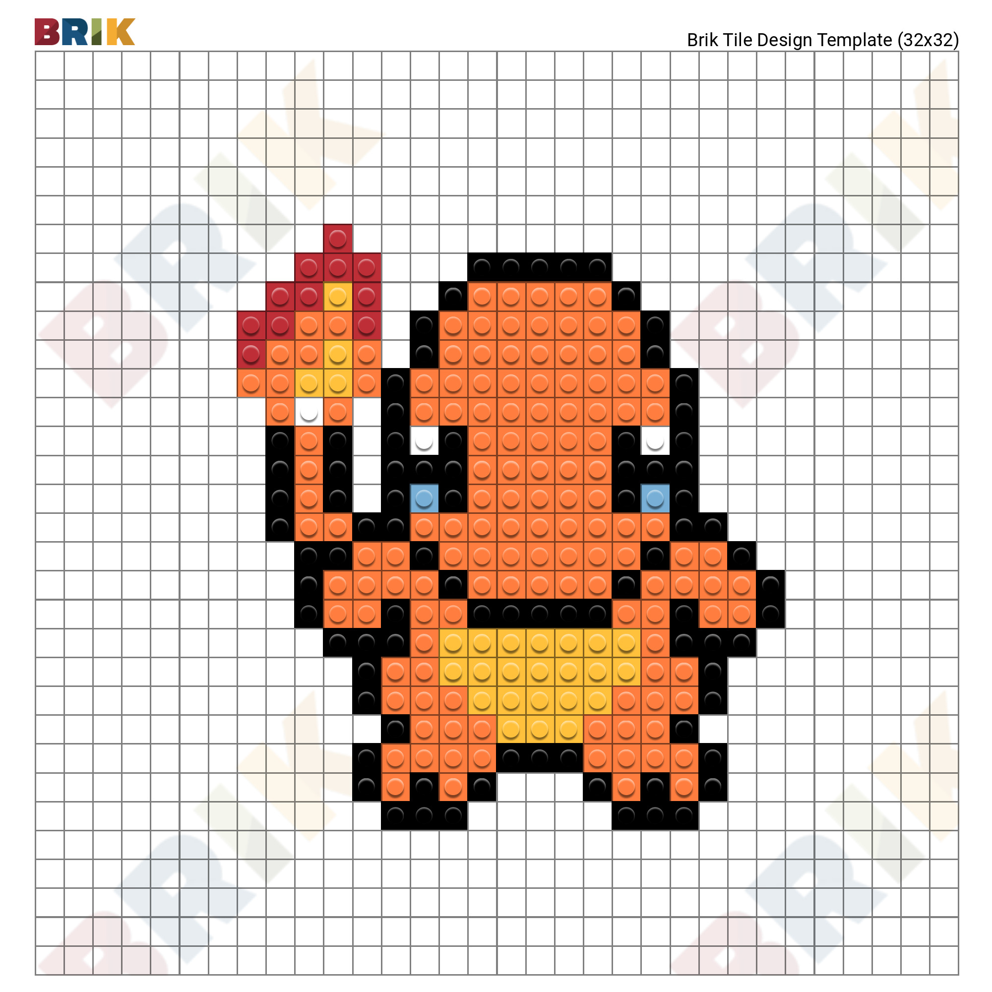 Featured image of post Charmander Pixel Art Grid Pokemon Charmander is the pokemon whish has one type fire from the 1 generation