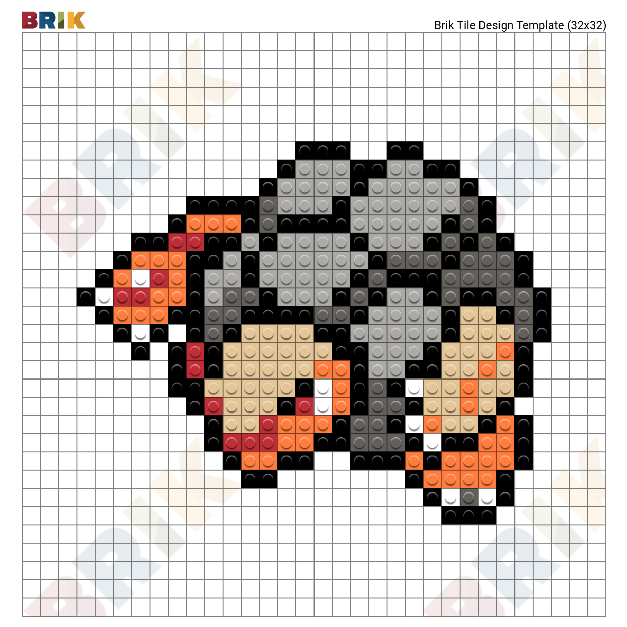 Pokemon Golem Pixel Art Brik