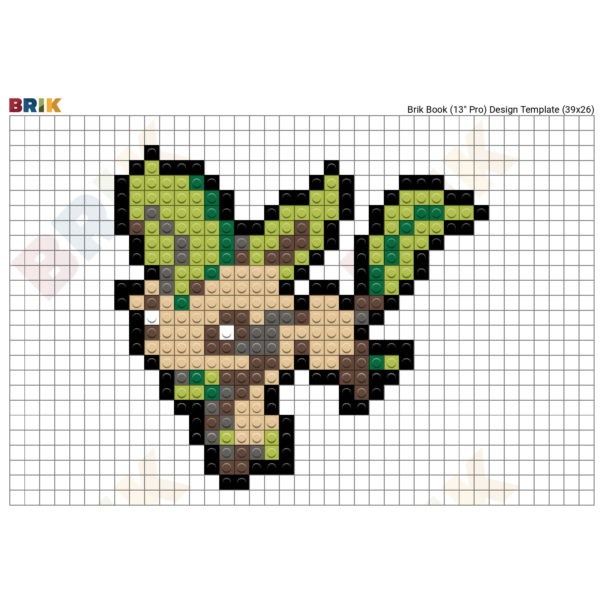 Pokemon Leafeon Pixel Art Brik