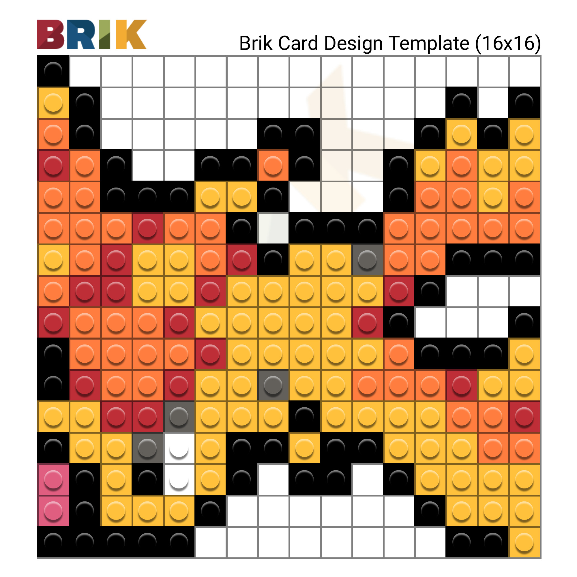 Pokemon Moltres Pixel Art Brik