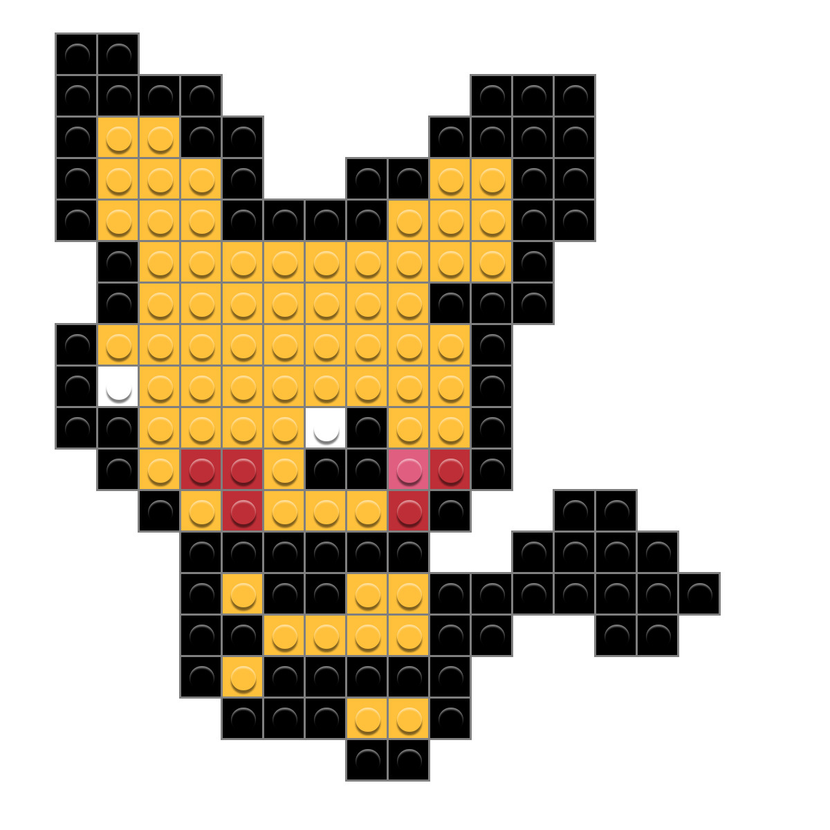 Pokemon Pichu Pixel Art Brik