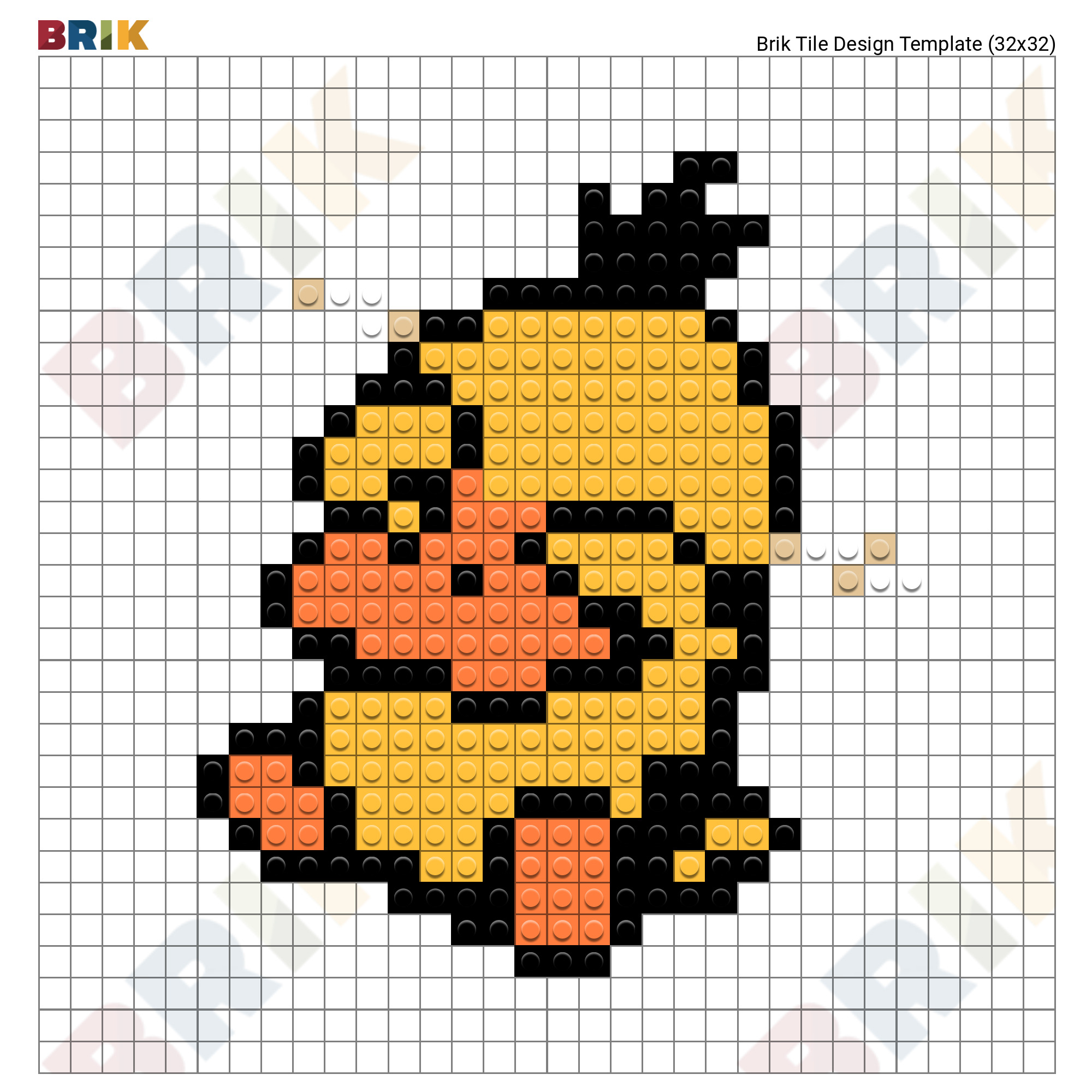 Pokemon Psyduck Pixel Art – BRIK