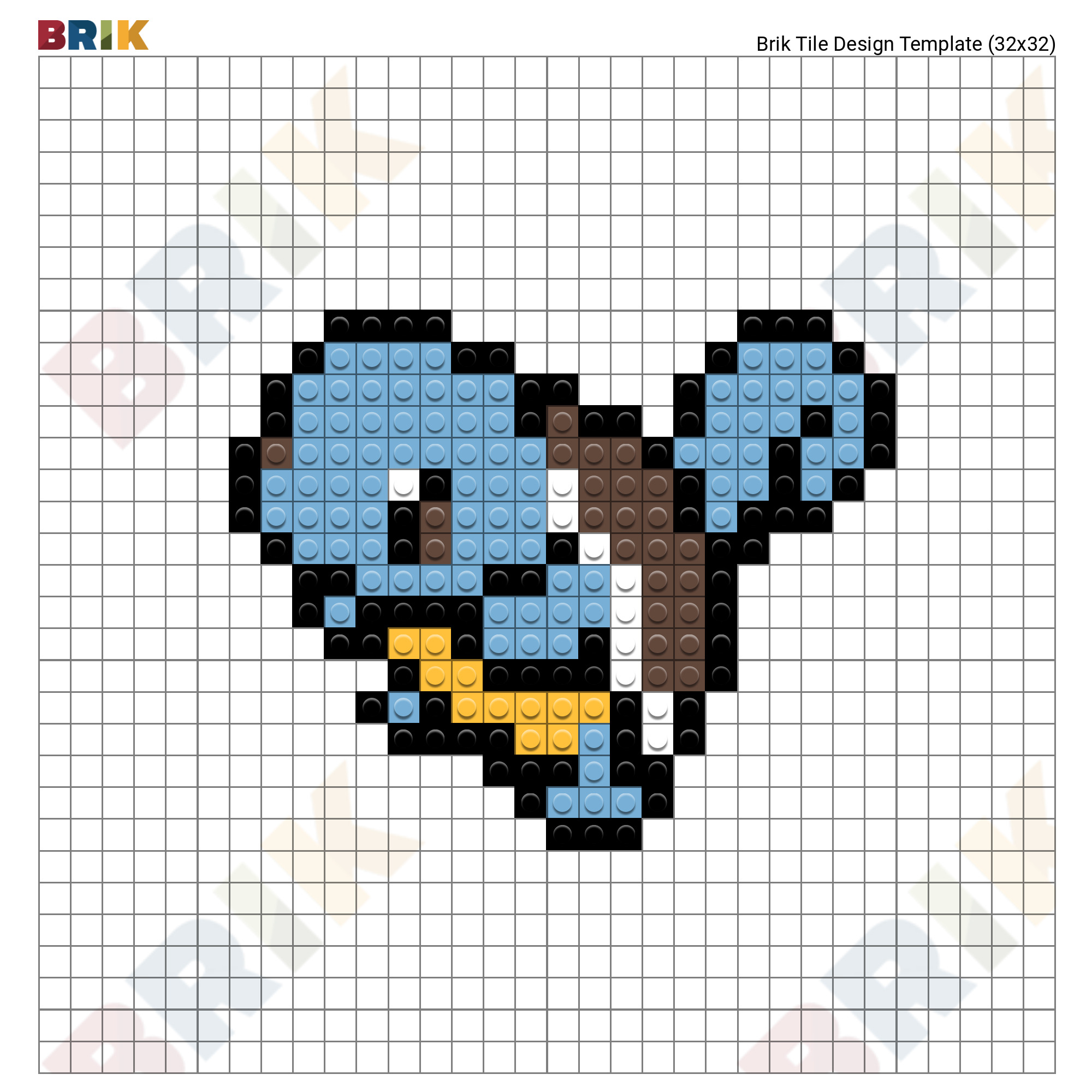 Pokemon Squirtle Pixel Art – BRIK