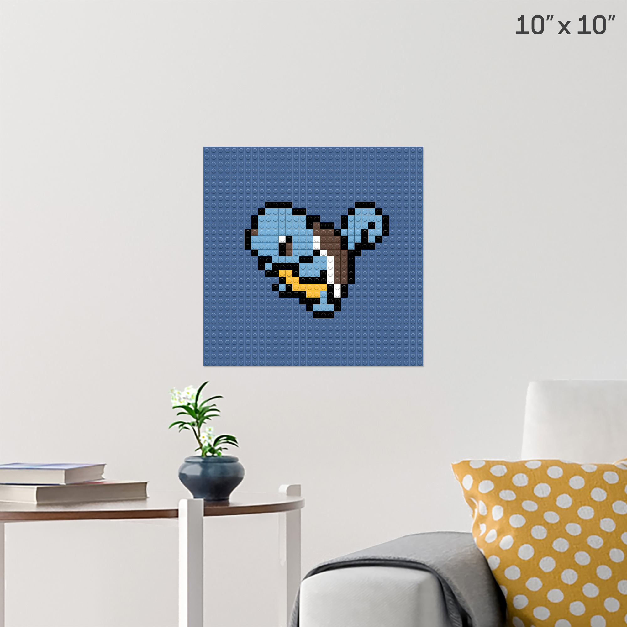 Pokemon Squirtle Pixel Art Brik