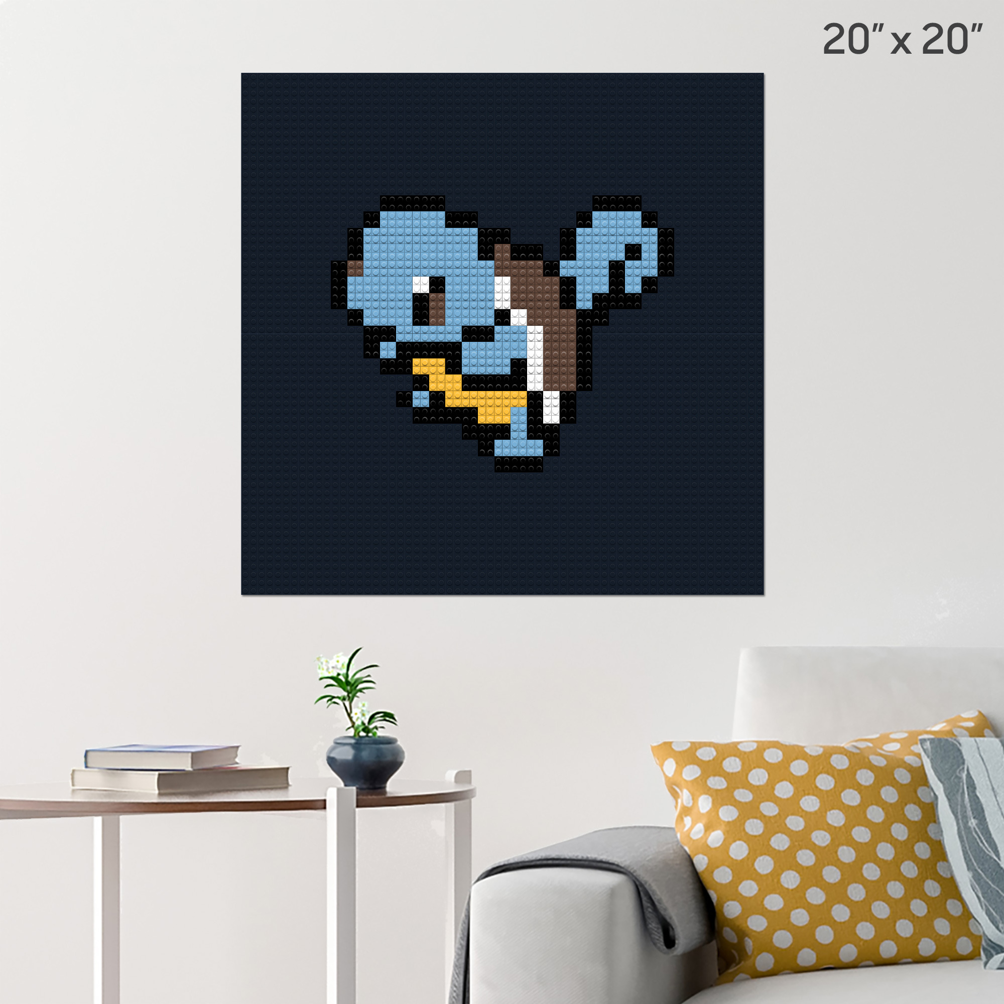 Pokemon Squirtle Pixel Art Brik