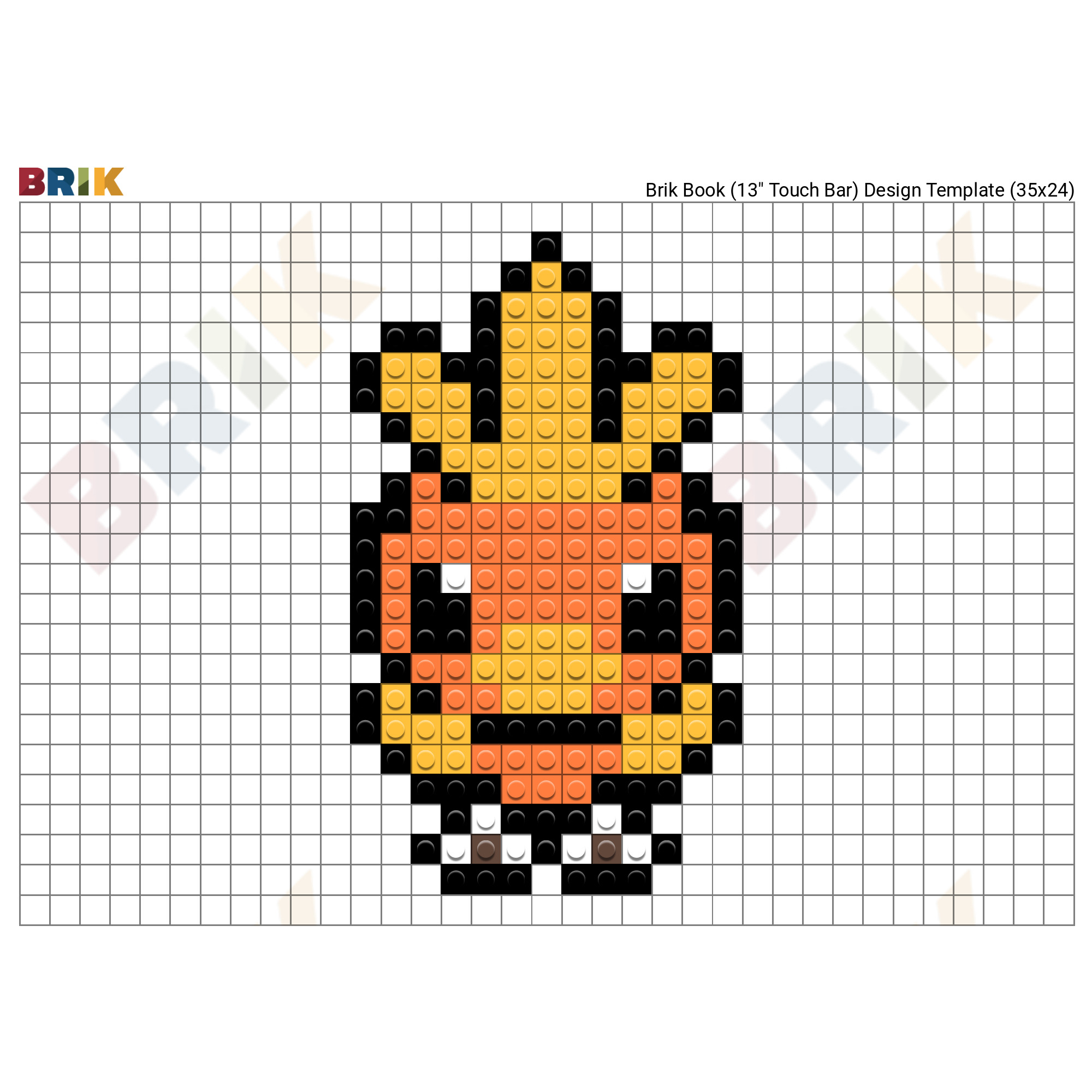 8 bit pikachu minecraft grid