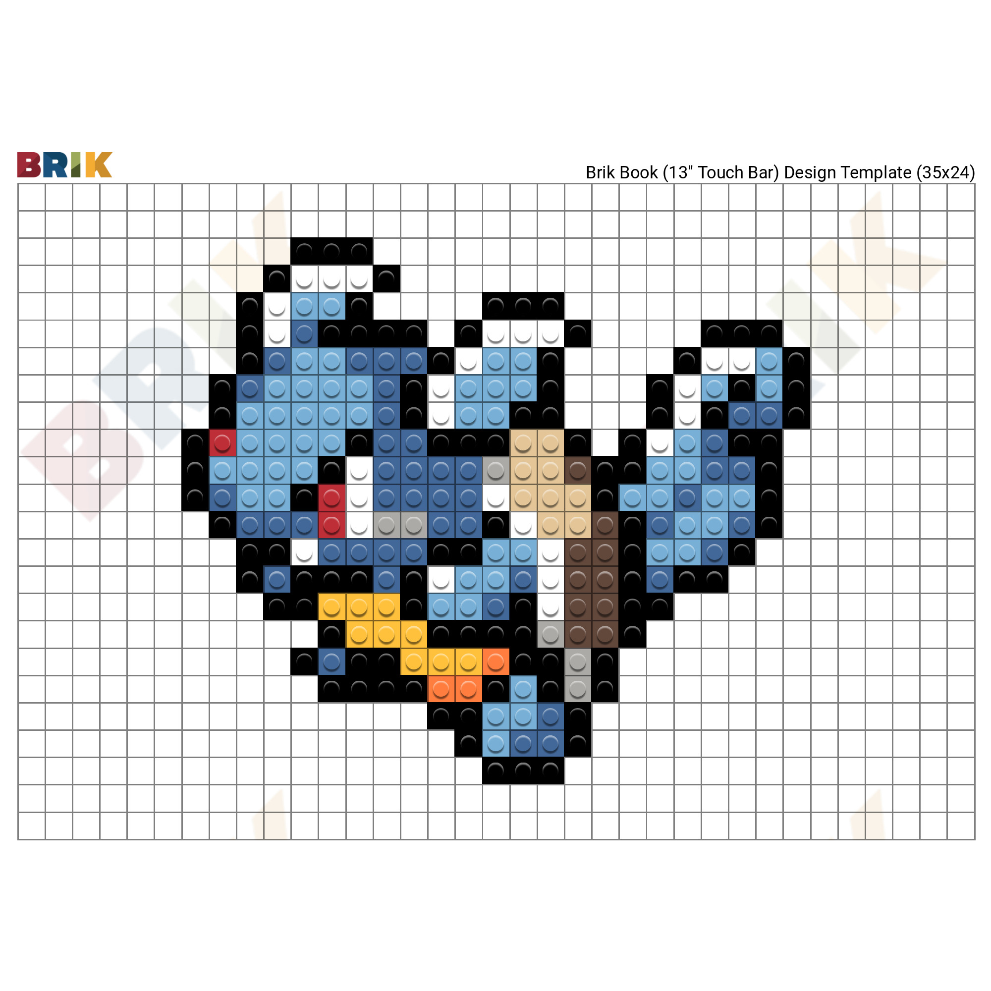 Pokemon Pixel Art Template