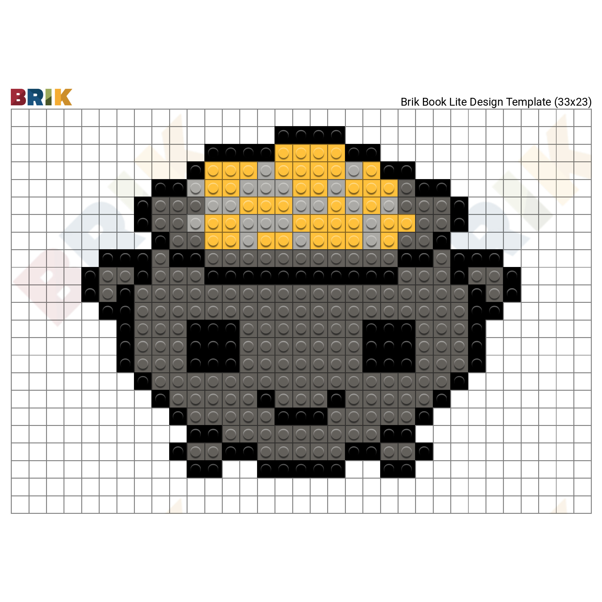 Gold Minecraft Pixel Art