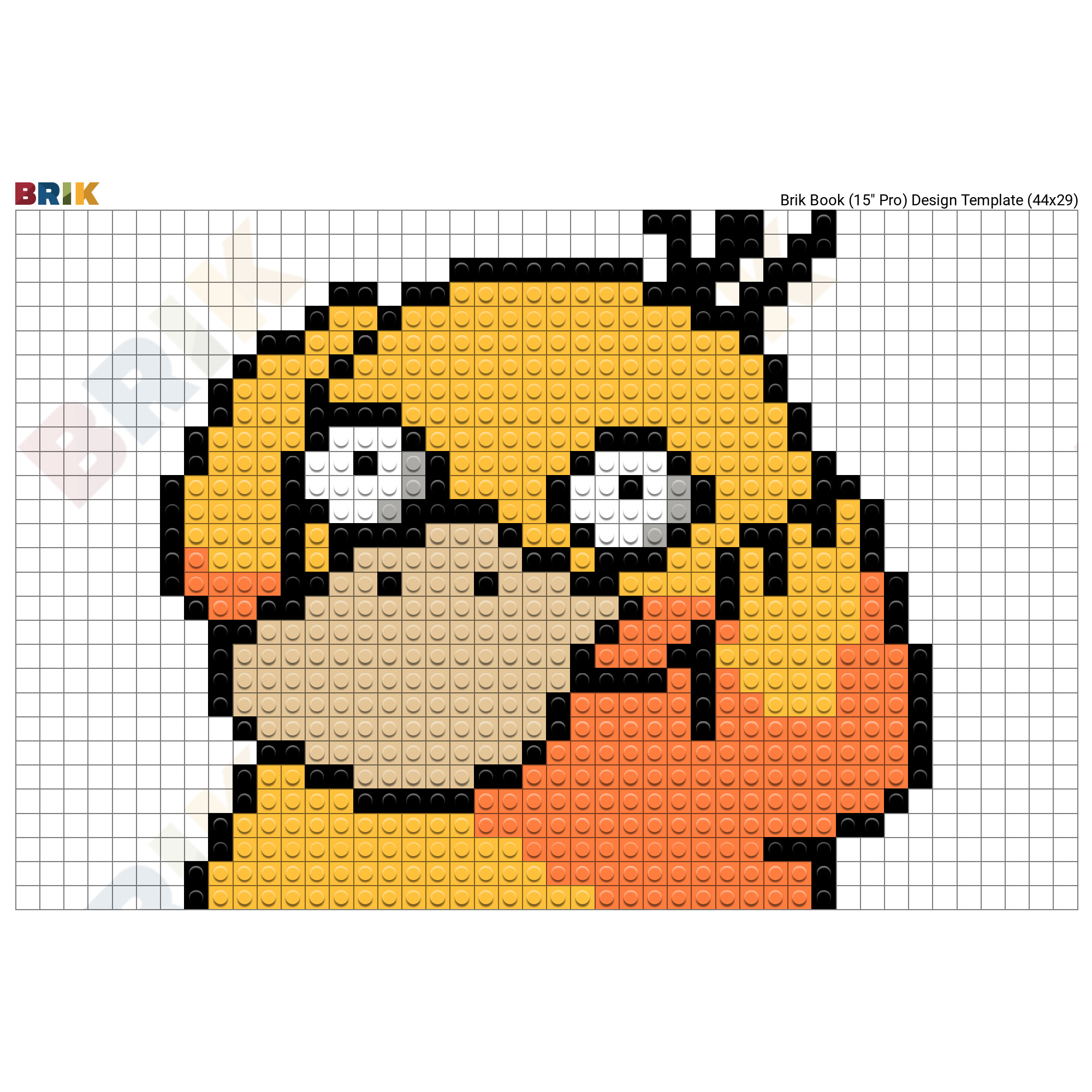 Psyduck Pixel Art – BRIK