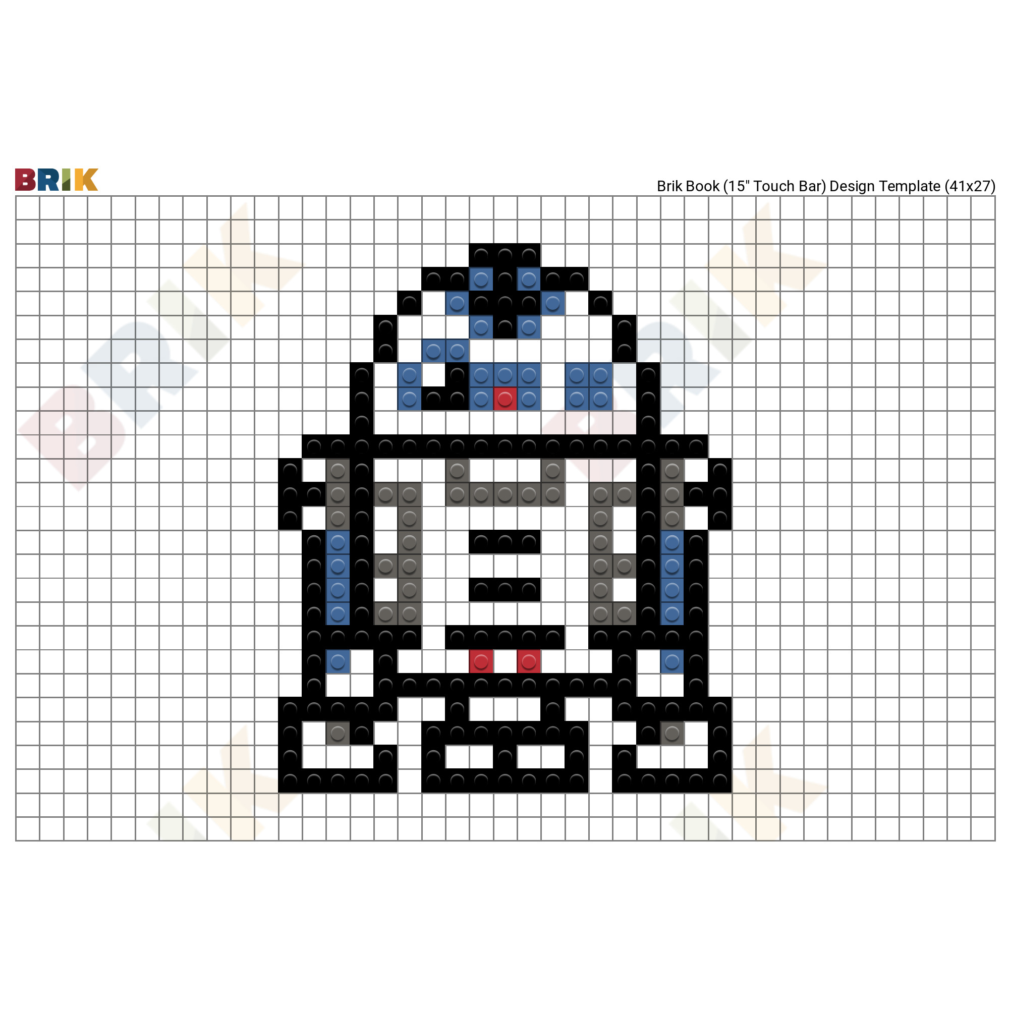 R2 D2 Pixel Art Brik