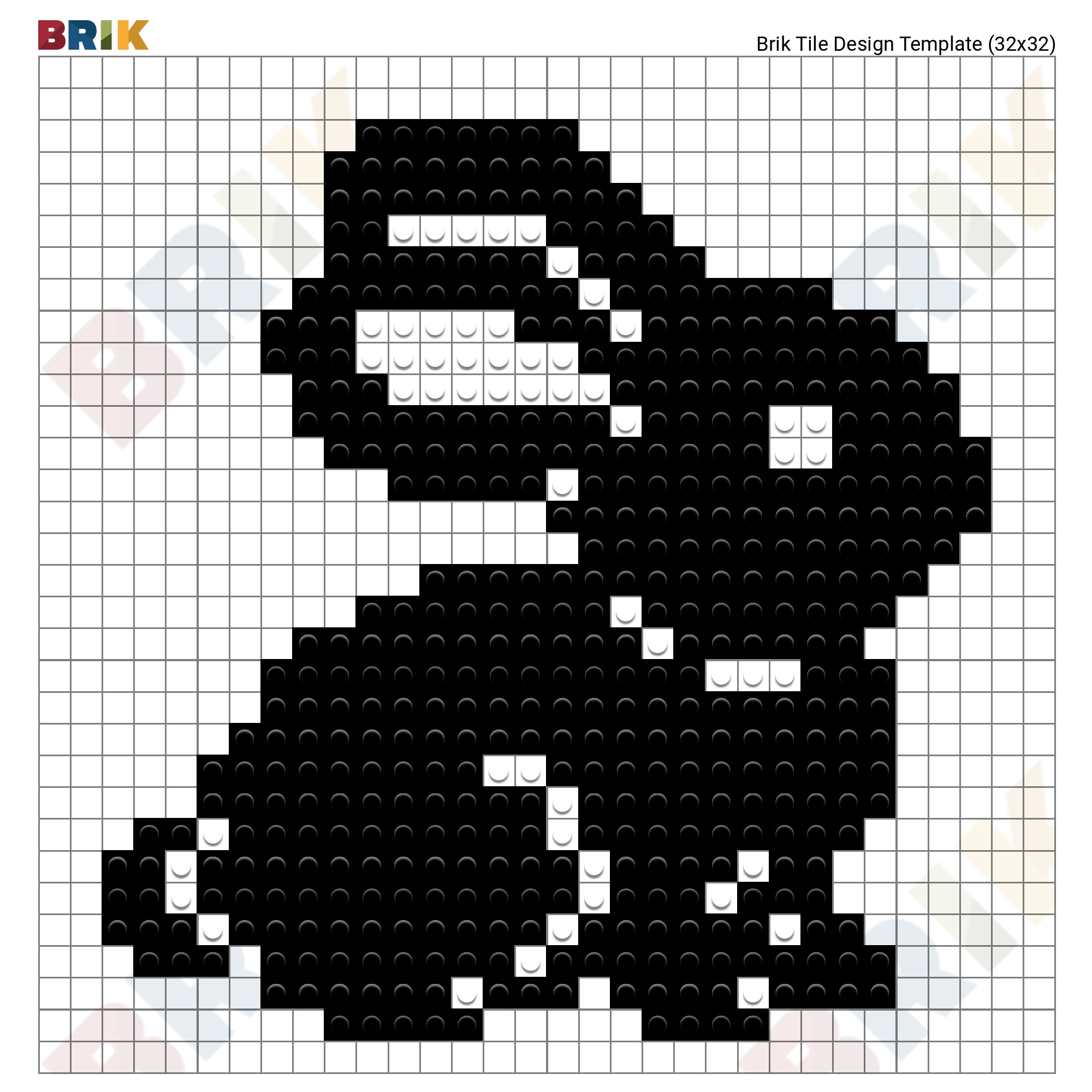 Rabbit Pixel Art Brik