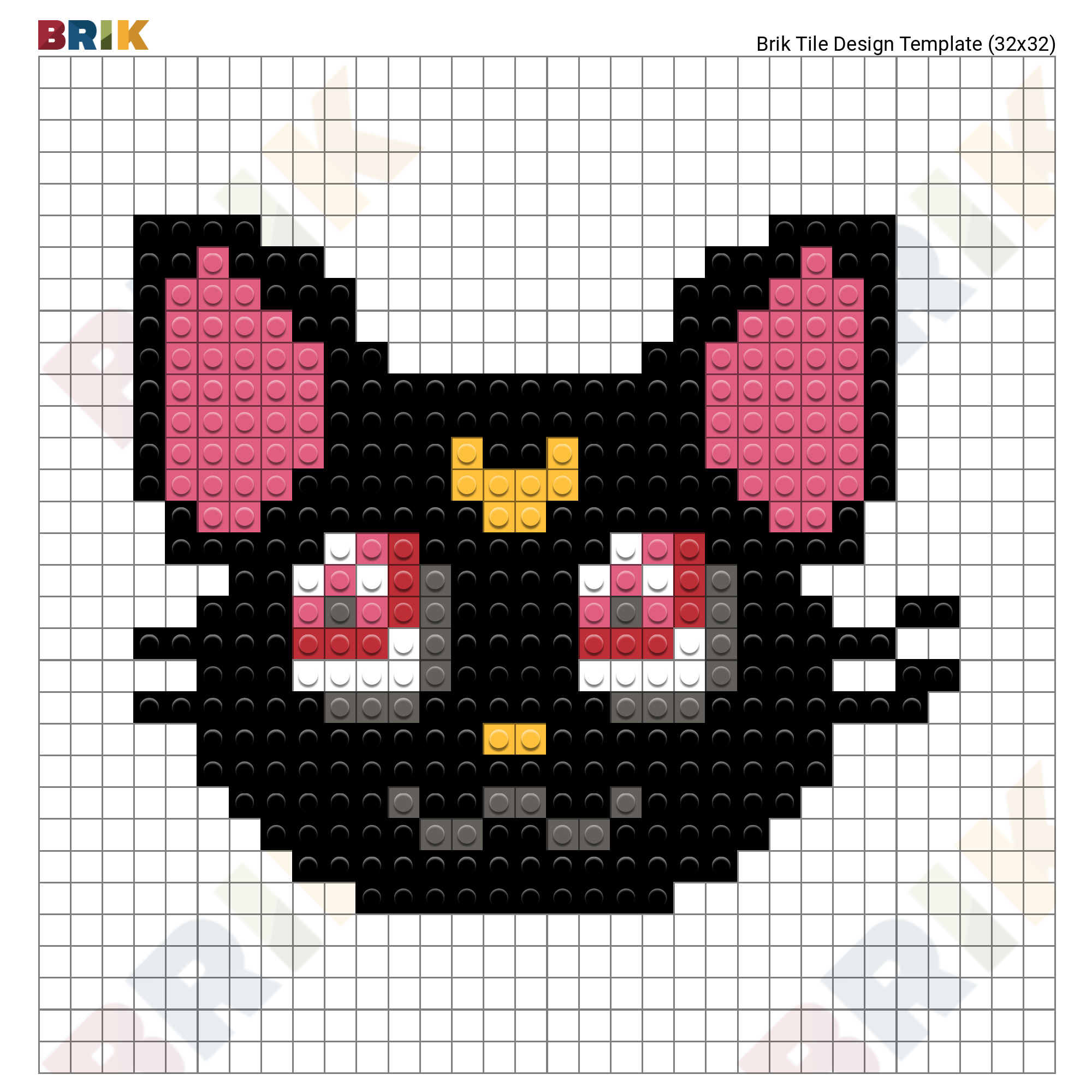 Black Cat Pixel Art – BRIK