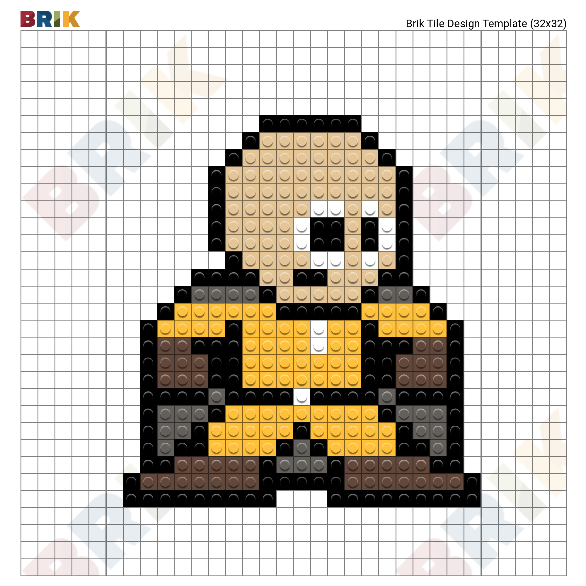 Saitama Pixel Art Brik