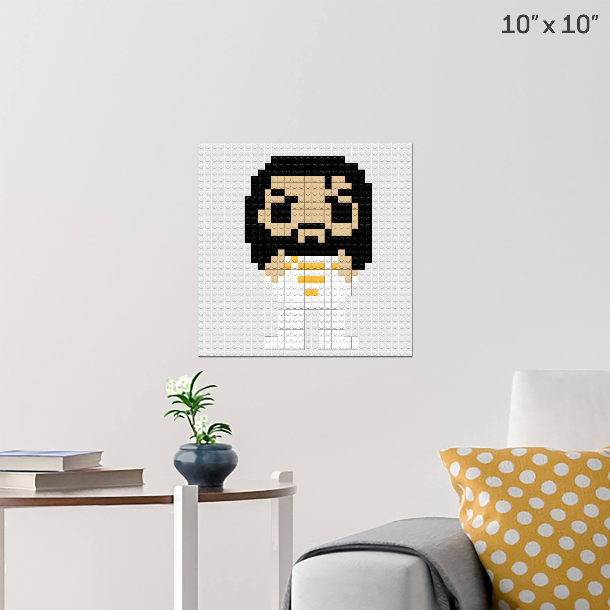 Seth Rollins Pixel Art Wall Poster - Build Your Own with Bricks! - BRIK