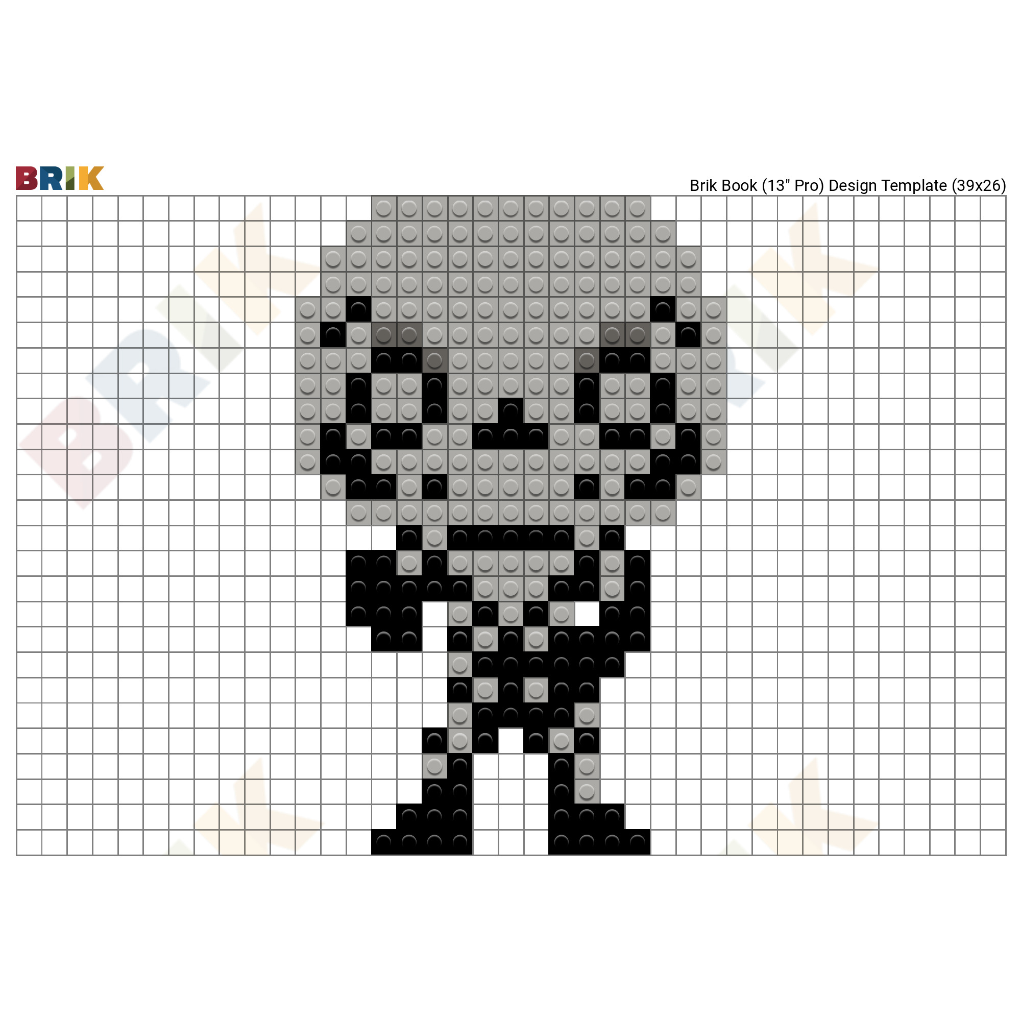 Skull Trooper Pixel Art Brik