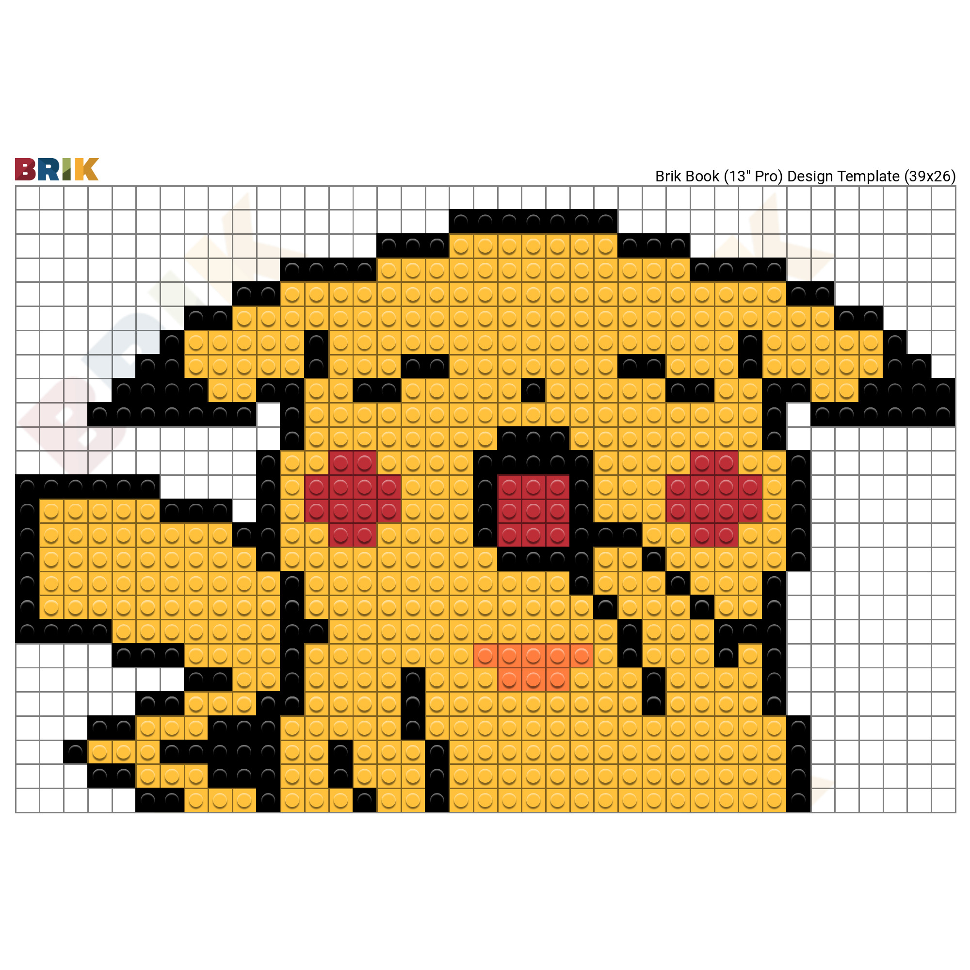 Sleepy Pikachu Pixel Art – BRIK