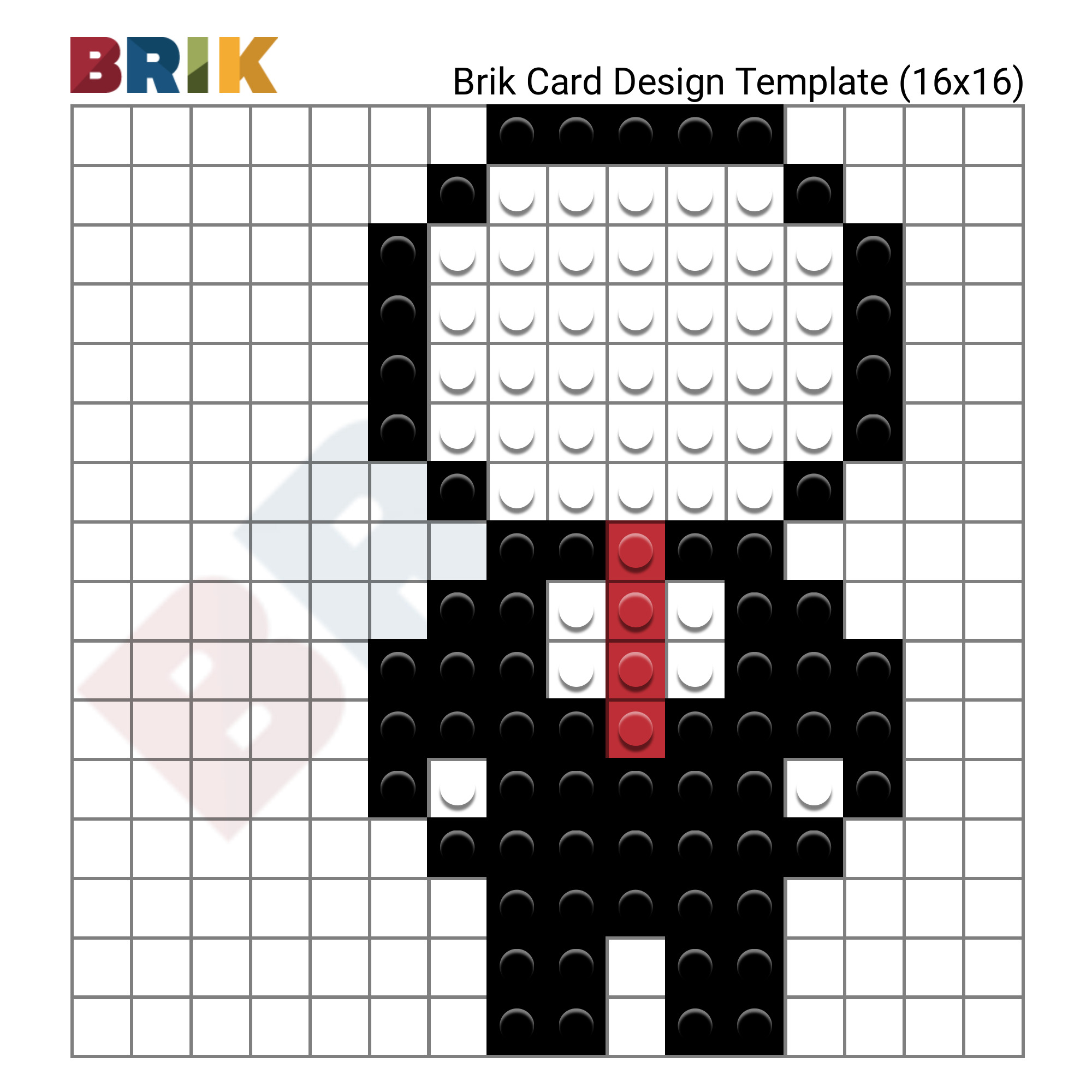 slender man pixel art template