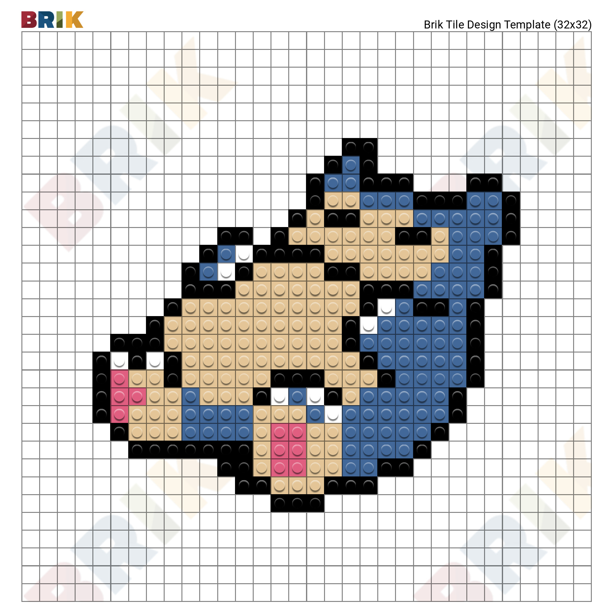 Snorlax Pokemon Pixel Art Brik