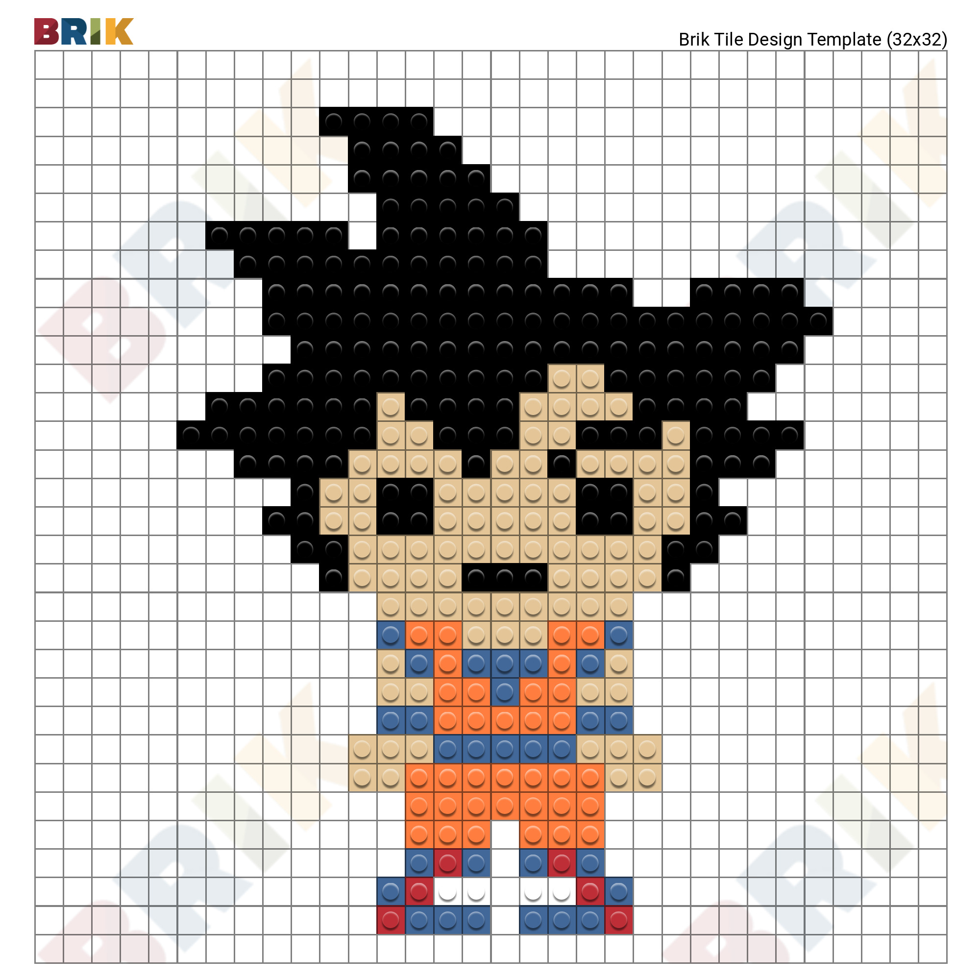 Son Goku Pixel Art – BRIK, pixel art 32x32 facil - thirstymag.com