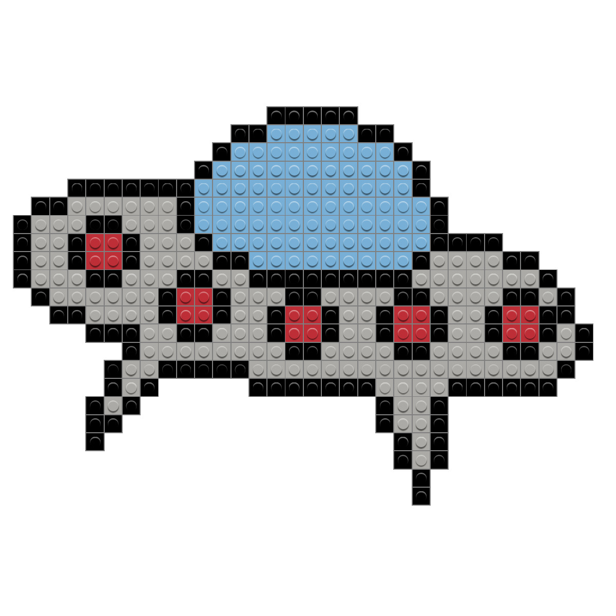 Spaceship Pixel Art Brik