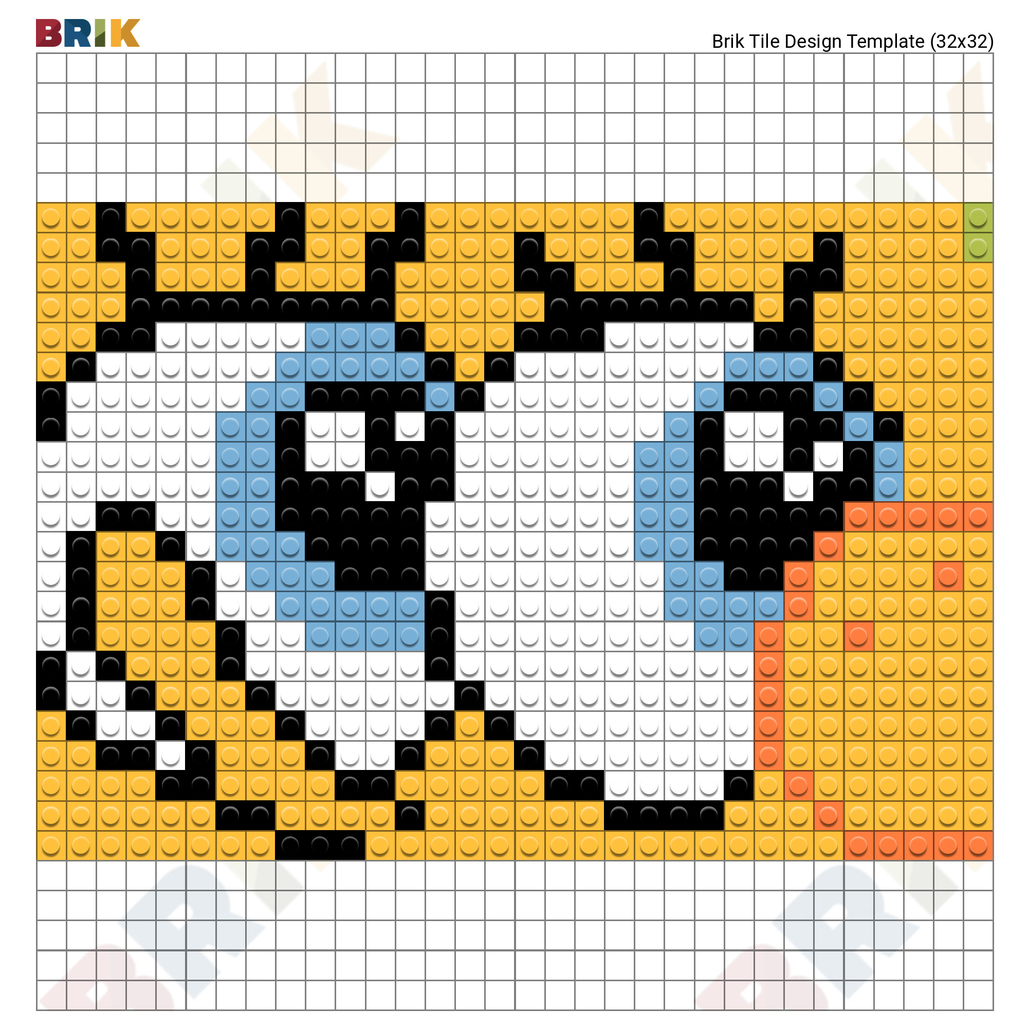 Spongebob Squarepants Pixel Art Brik