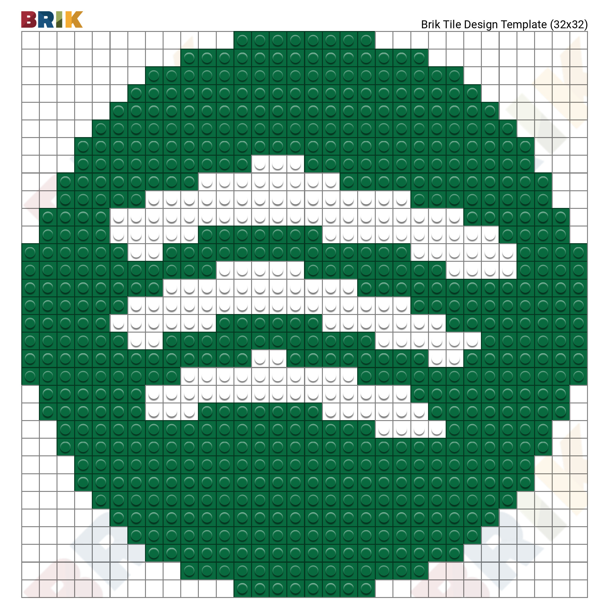 Pixel Spotify Logo Brik