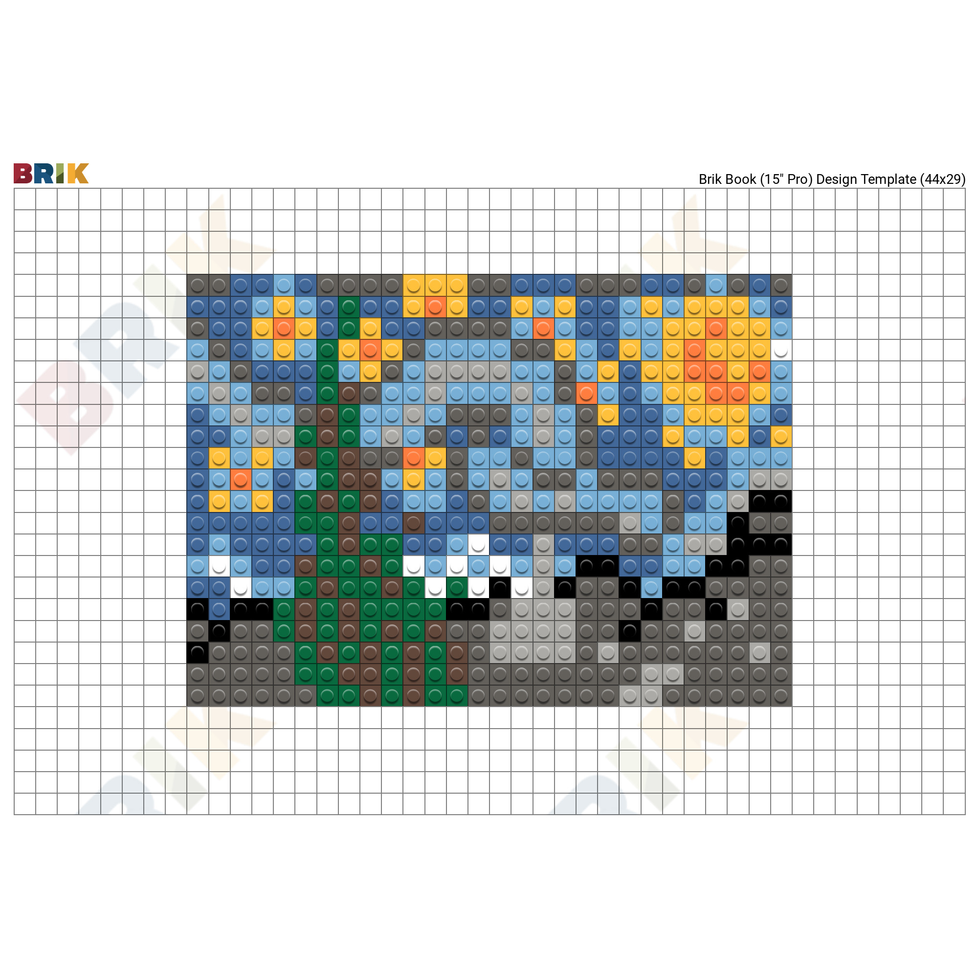 Simple pixel art of a starry night, 32x32