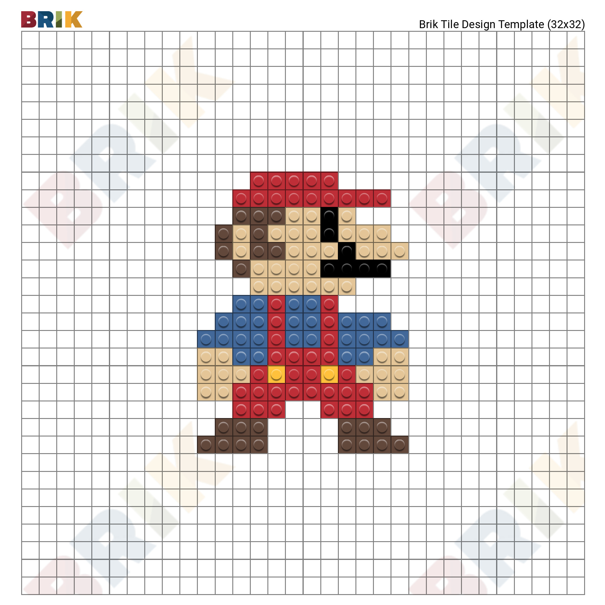 AOC2: GRIDS 32x32 Pixel Artist: Super Mario Bros 