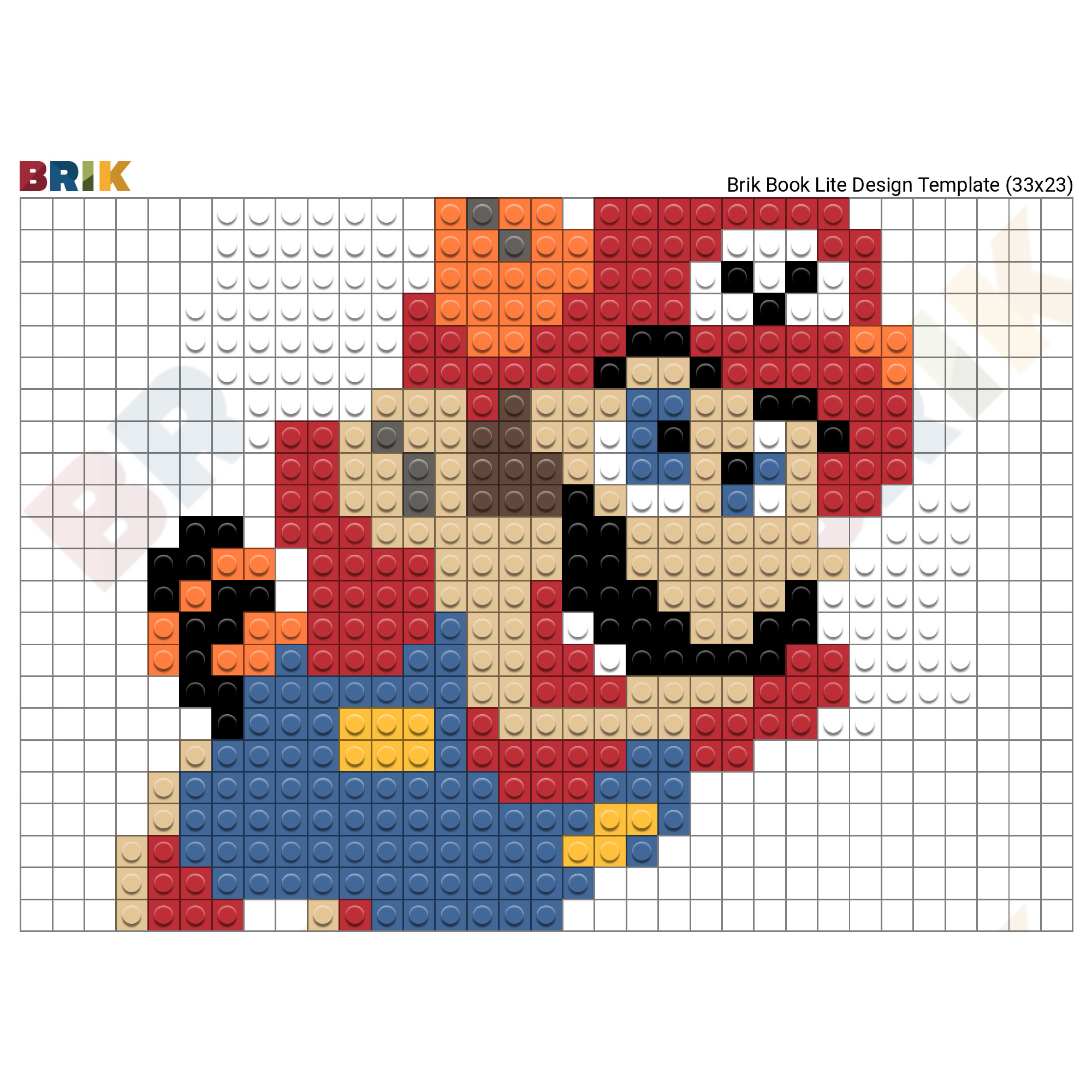 Super Mario Pixel Art Brik