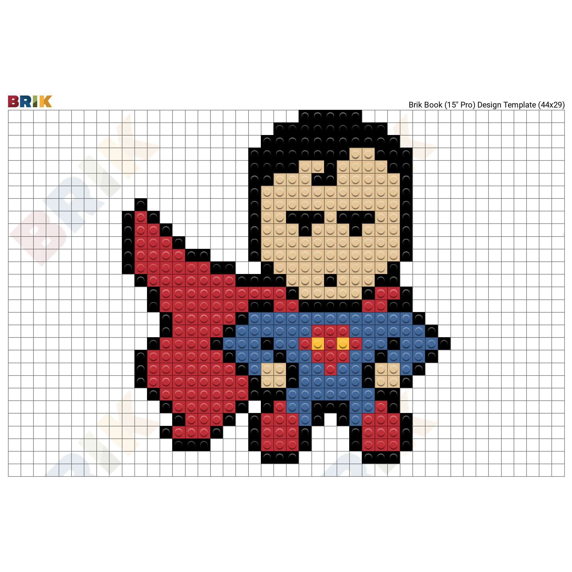 pixel art minecraft superman