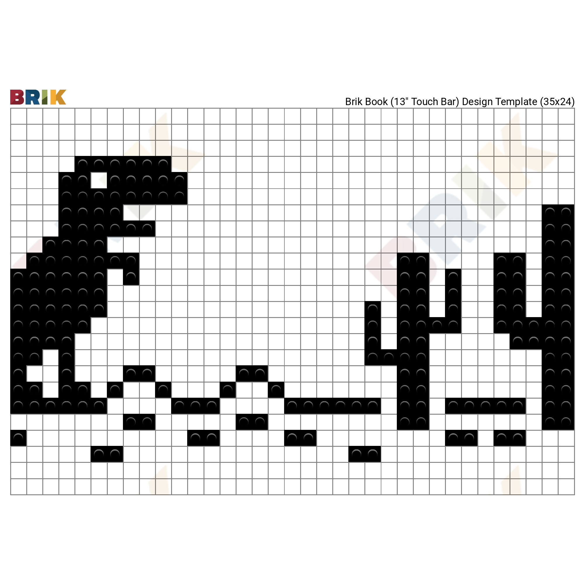 Chrome dino game pixel art