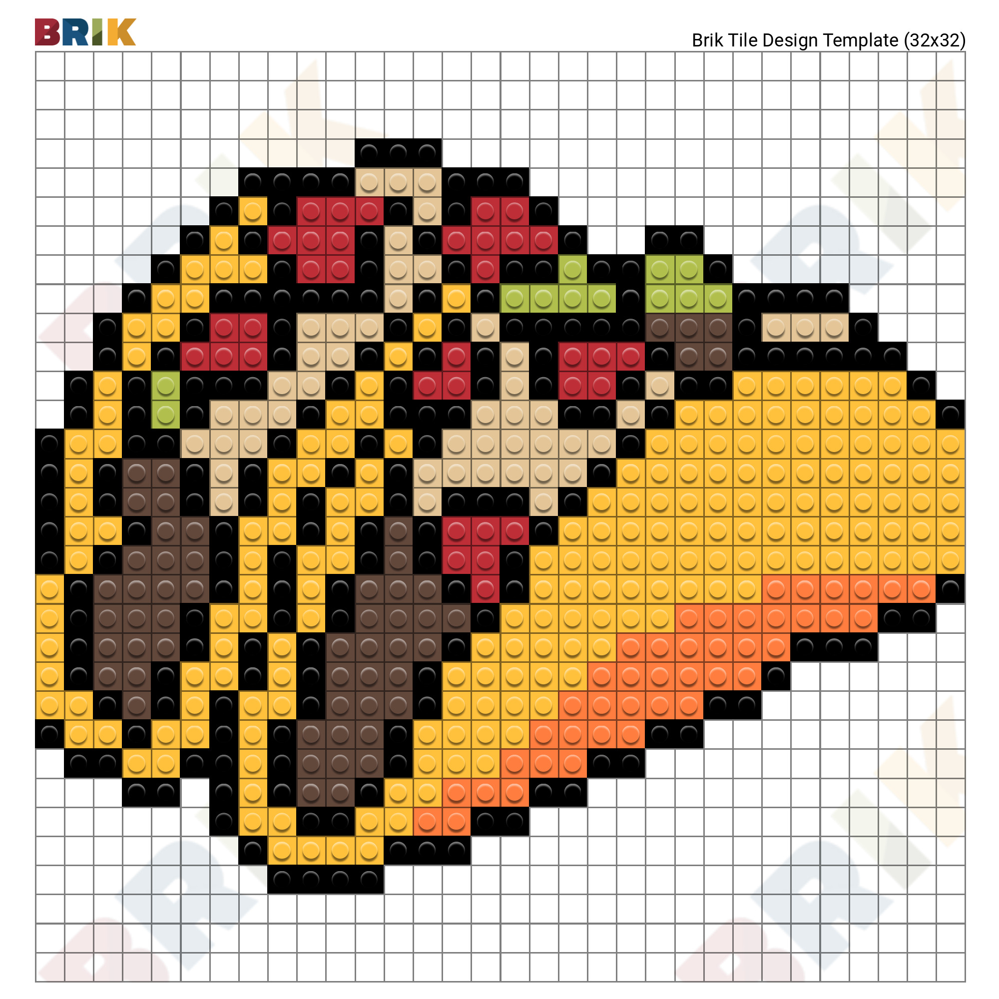 Taco Pixel Art Brik