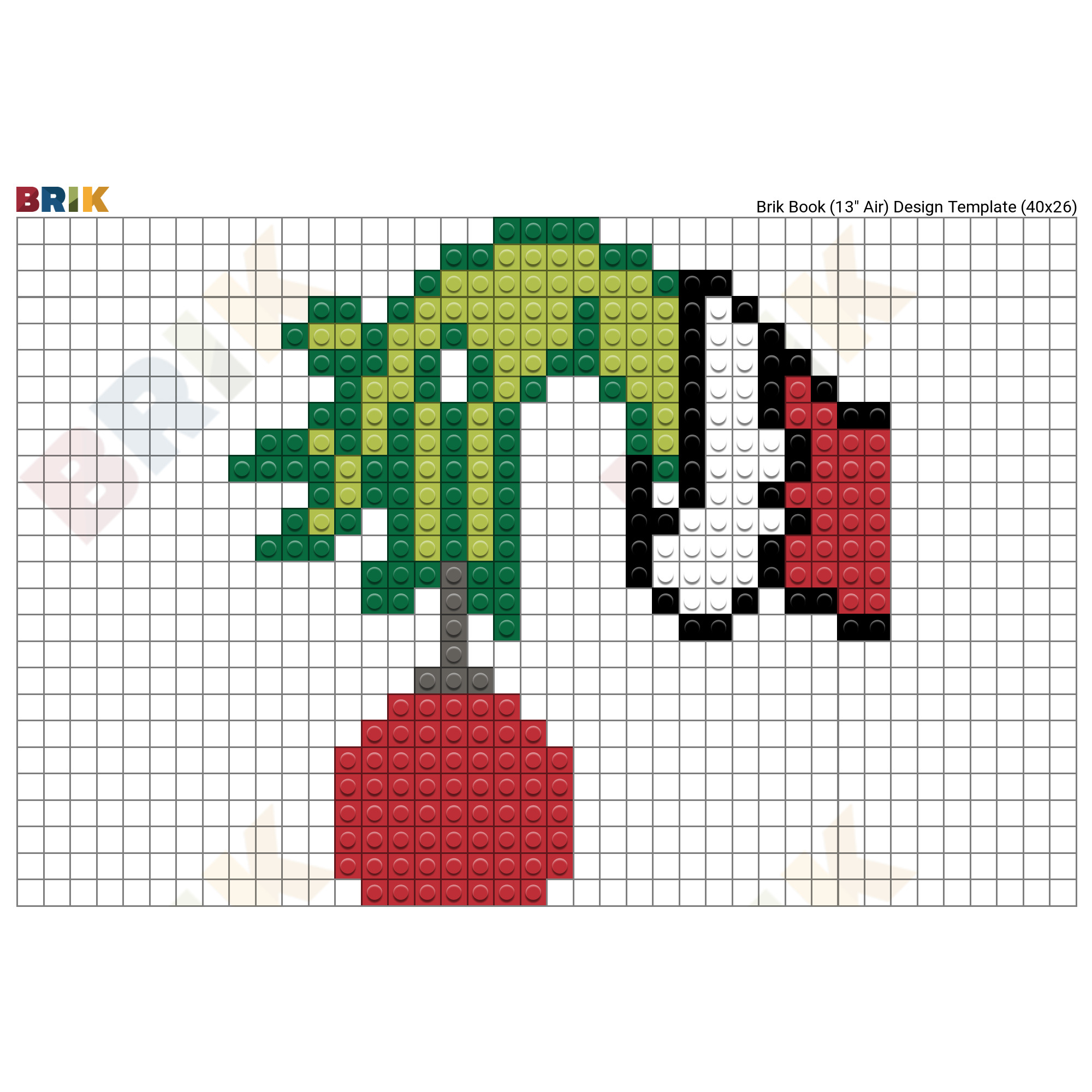 The Grinch Pixel Art – BRIK