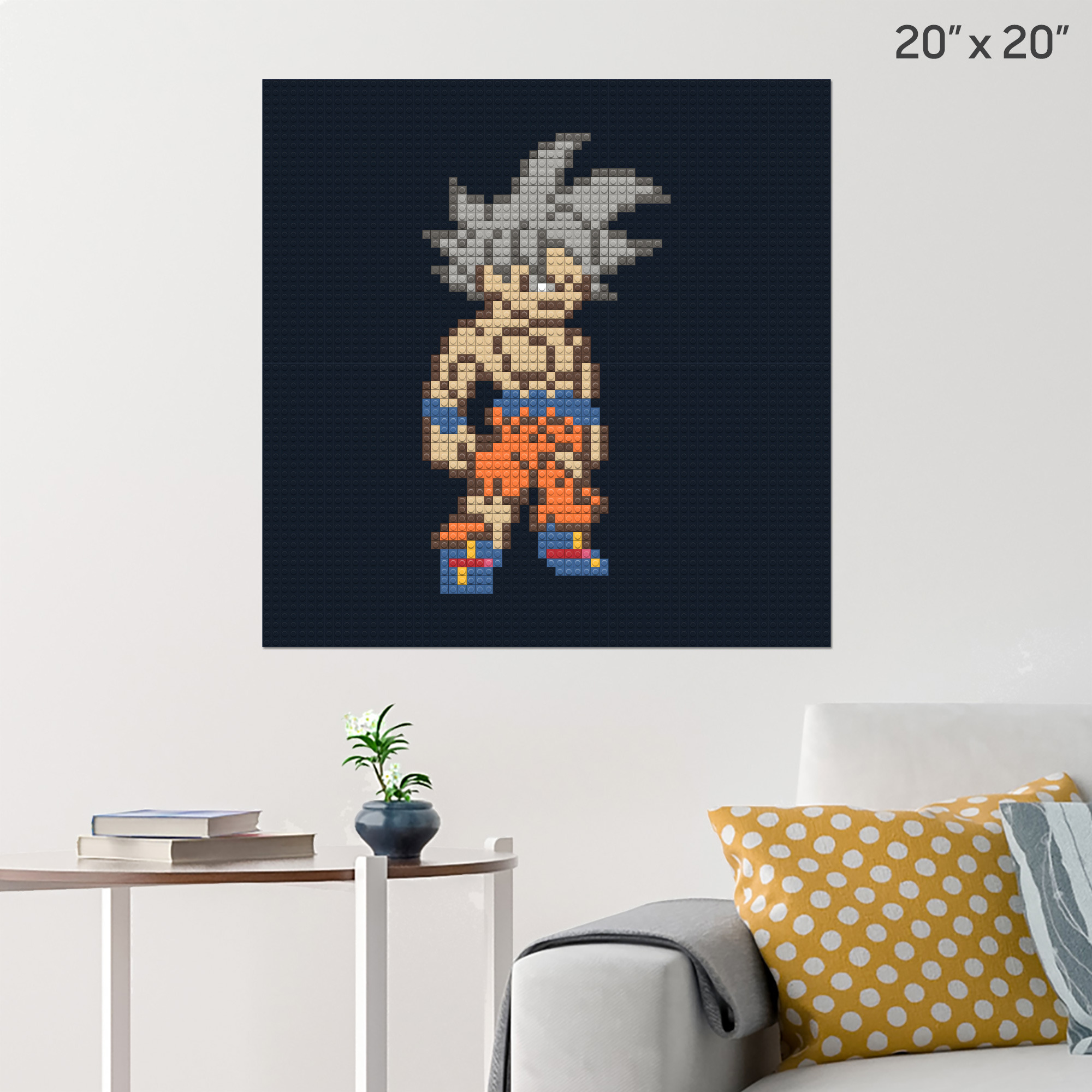 Dragon Ball Poster Goku Ultra Instinct Mastered 12x25 inches