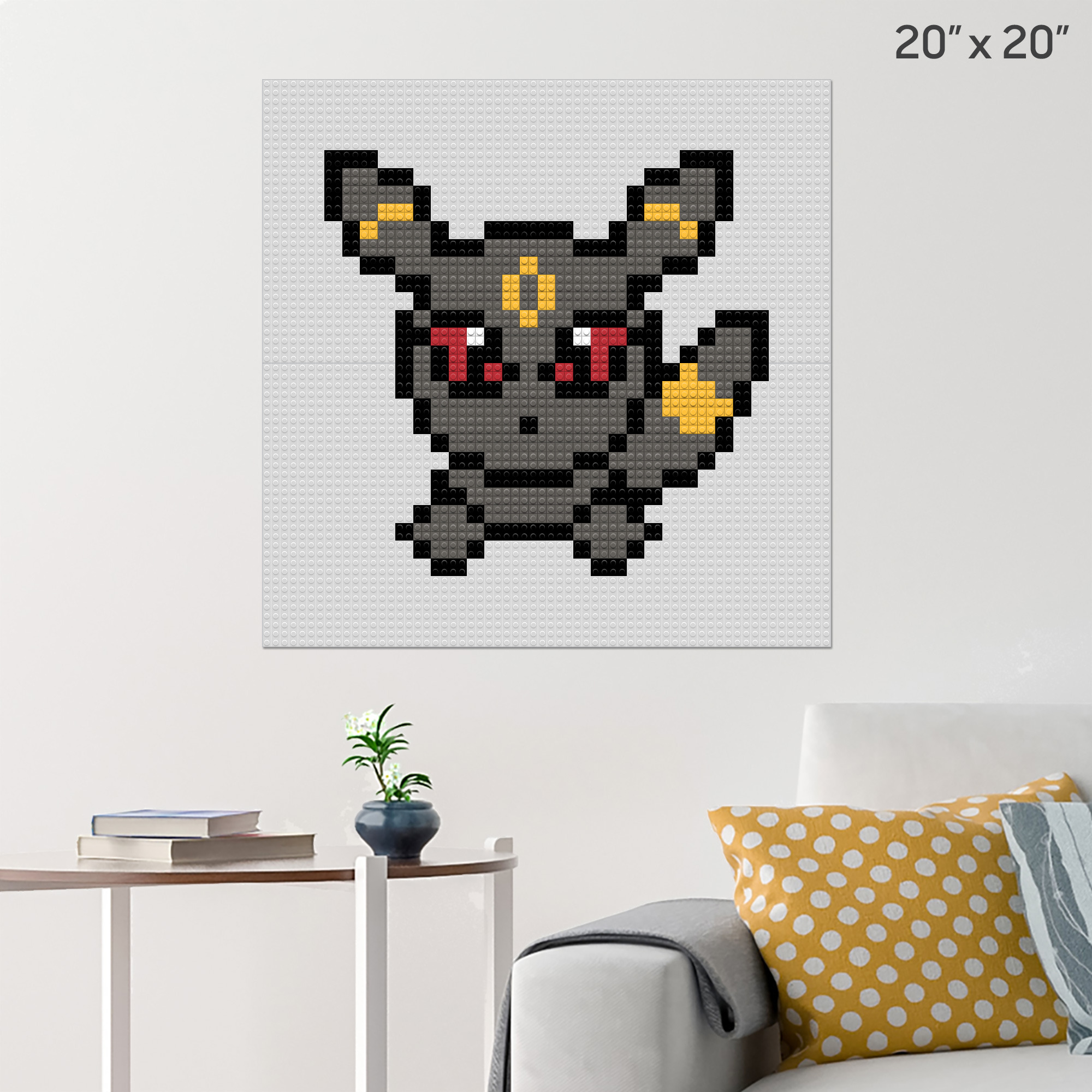 Umbreon Pokémon Pixel Art - Pix Brix Instructions 