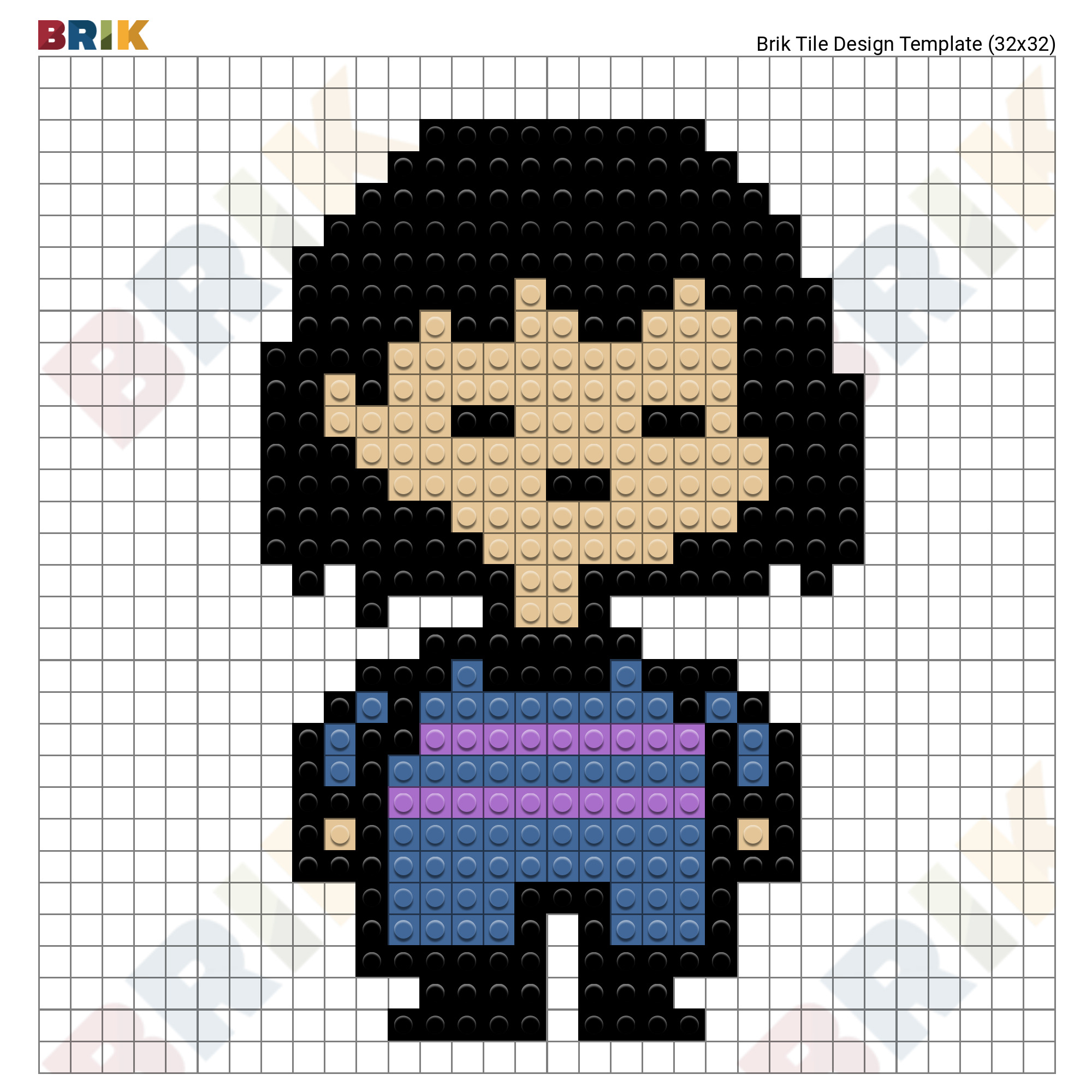 Undertale Frisk Pixel Art – BRIK