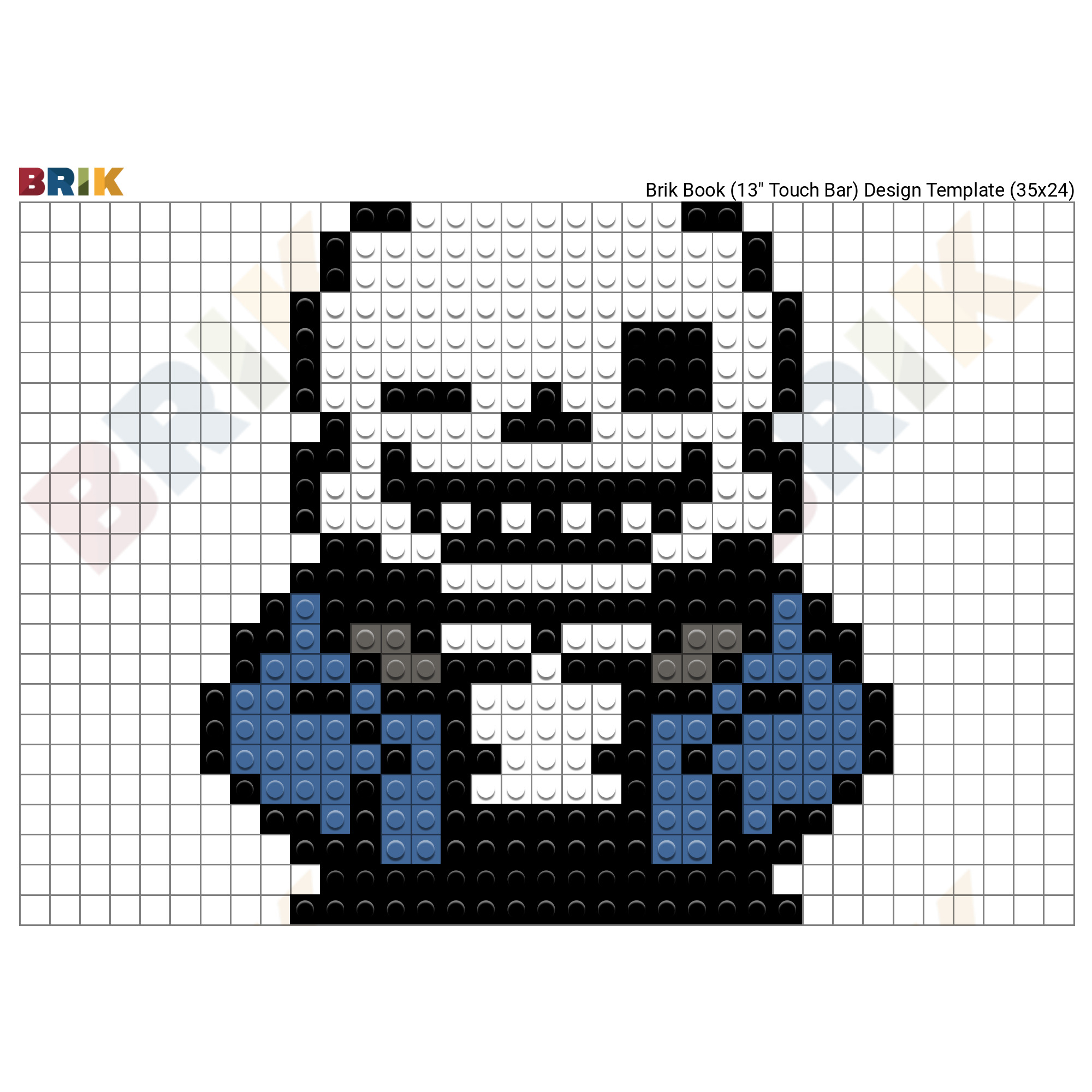 Pixel art of sans from undertale