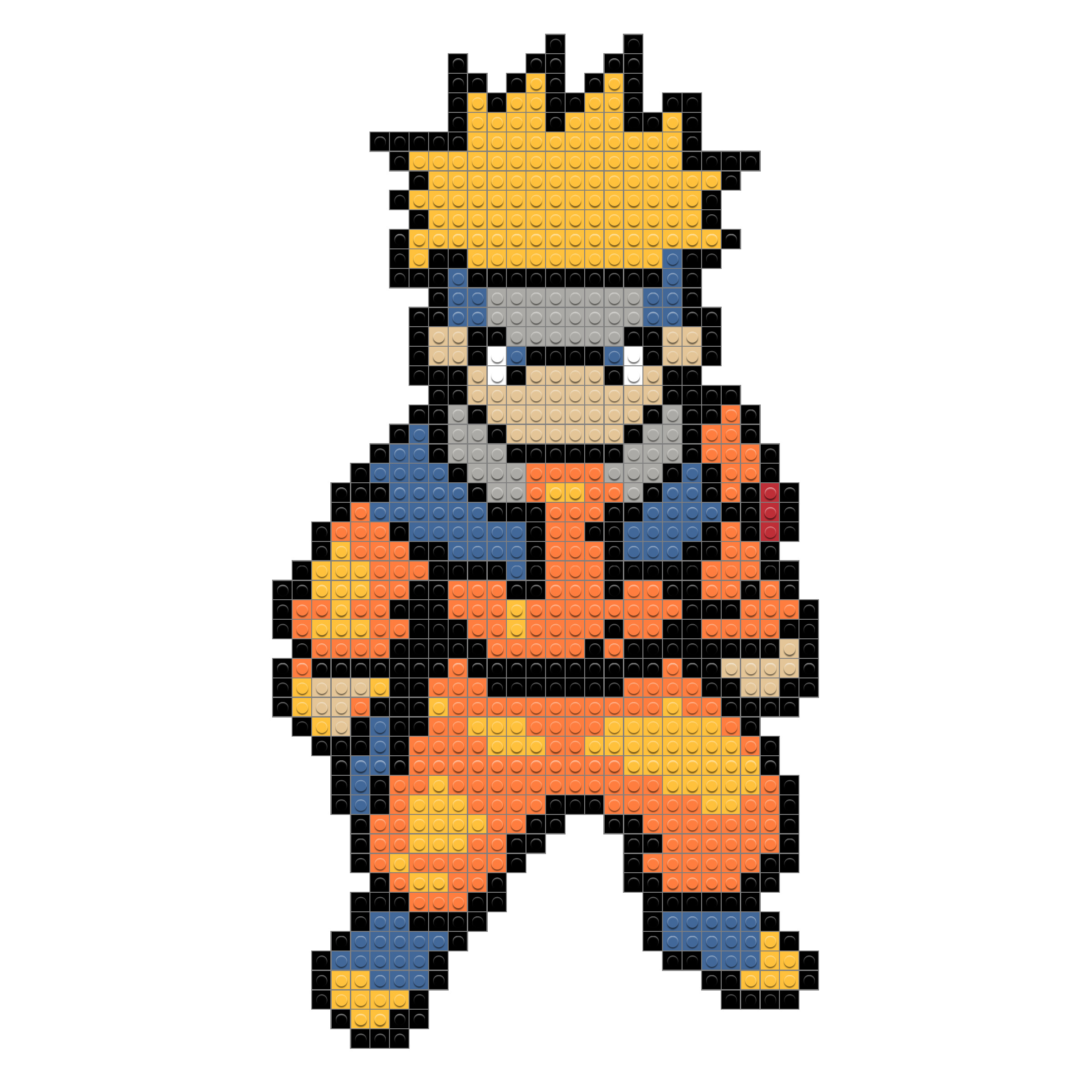 Easy Pixel Art Grid Naruto - bmp-floppy