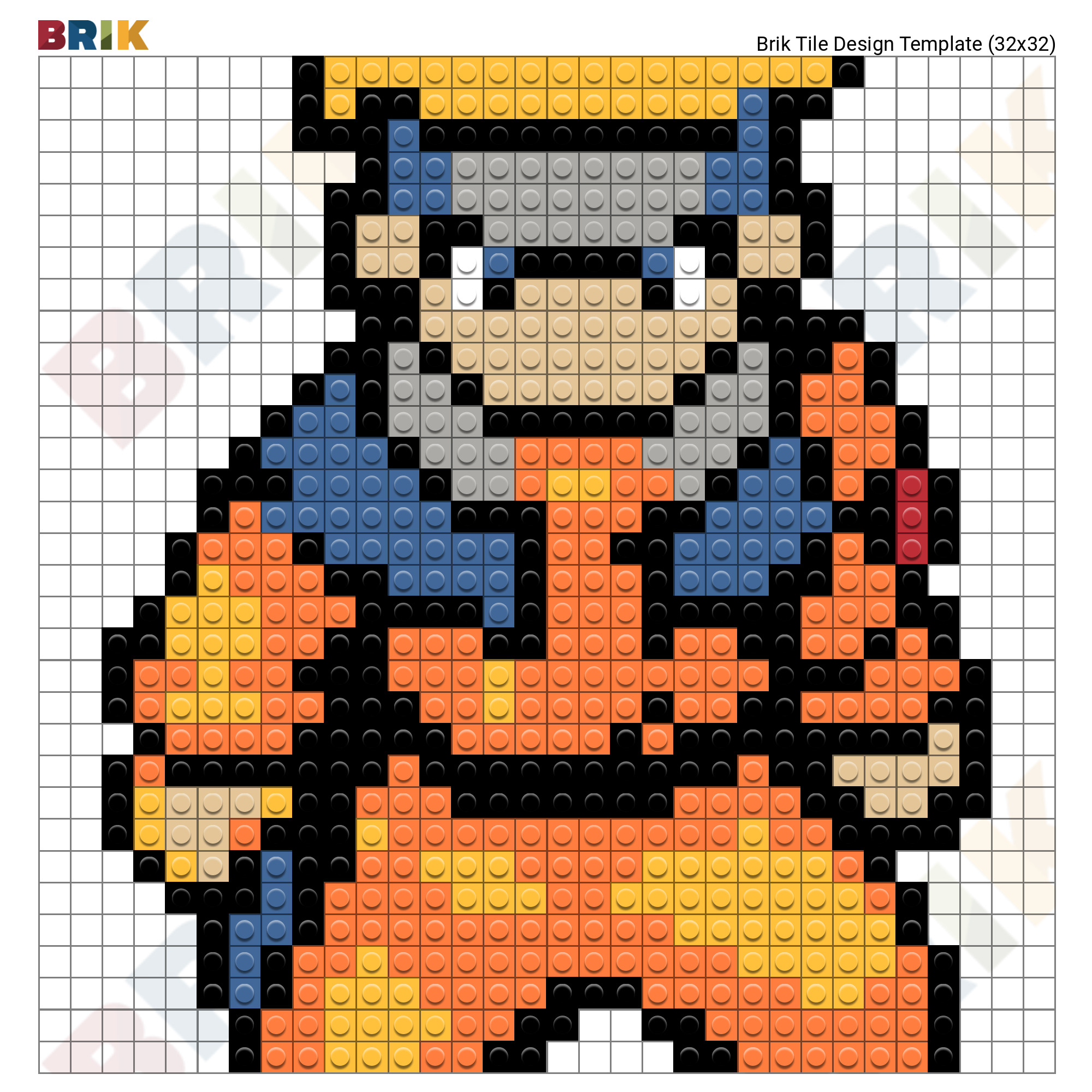 Uzumaki Naruto Pixel Art – BRIK