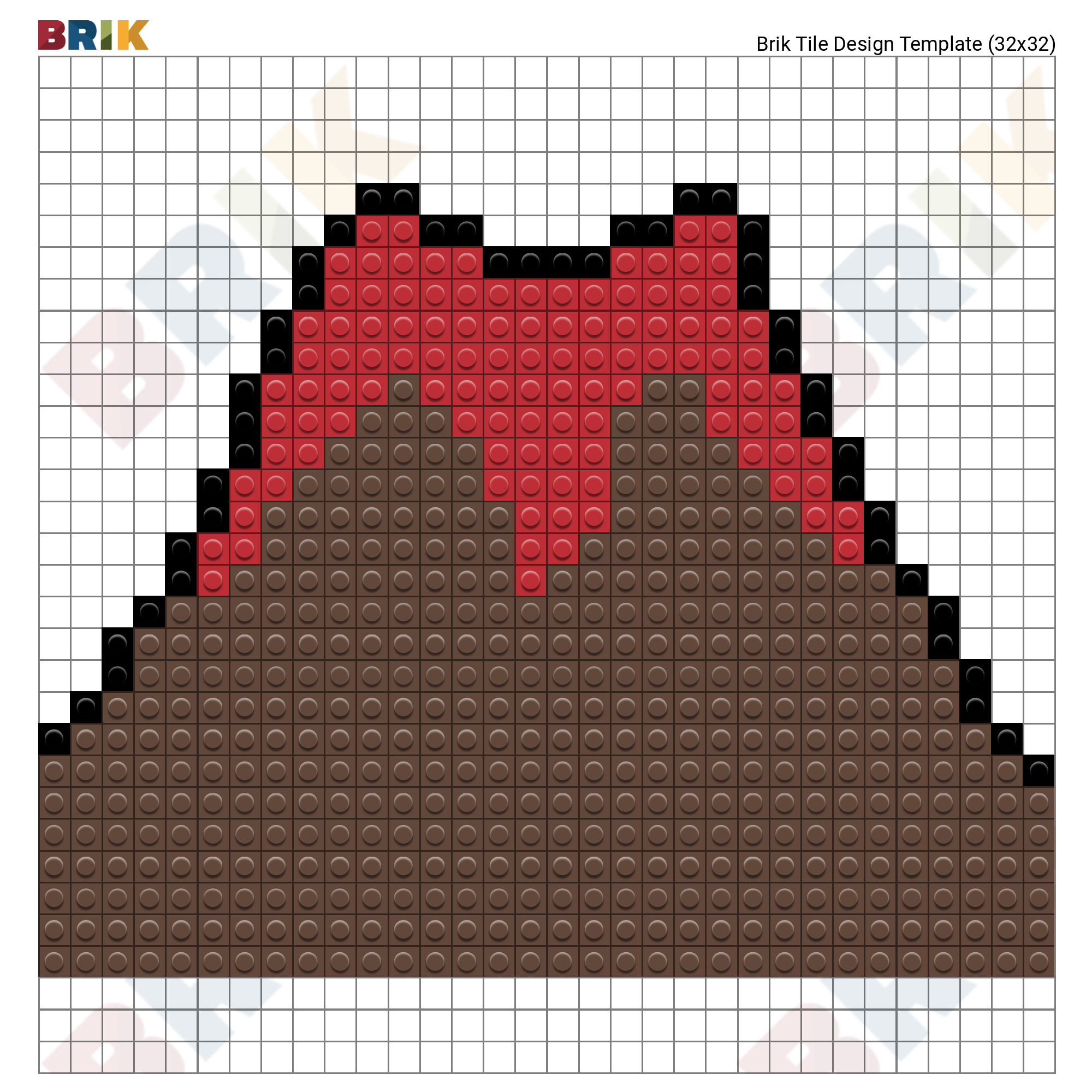 Volcano Pixel Art – BRIK