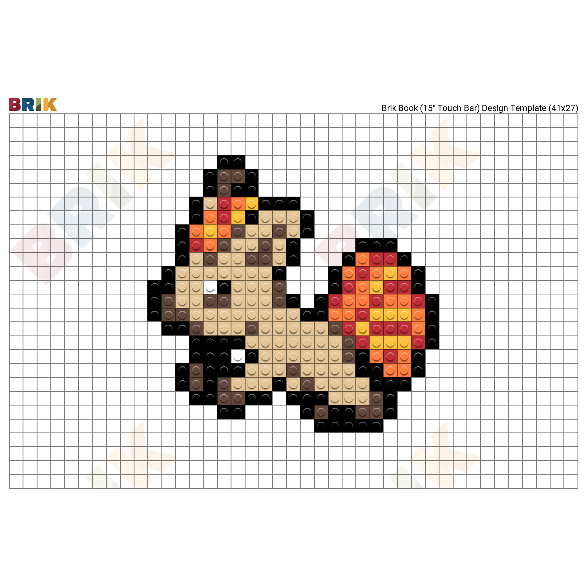 Vulpix Pokémon Pixel Art - Pix Brix Instructions 