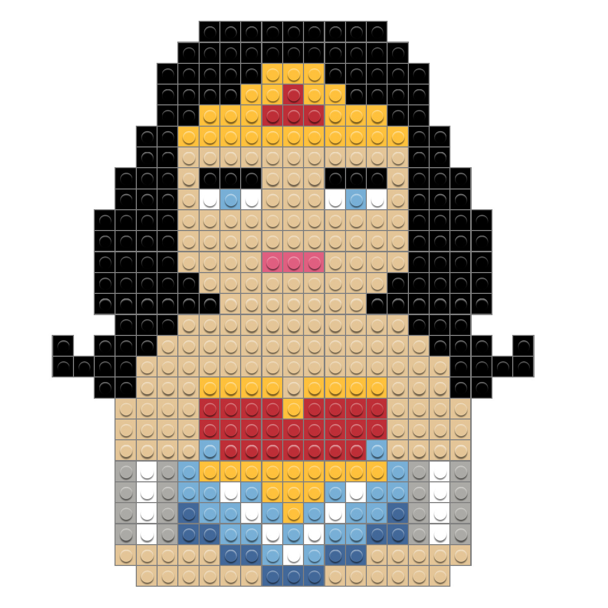 Wonder Woman Perler Beads Pixel Art comic book gift girl 