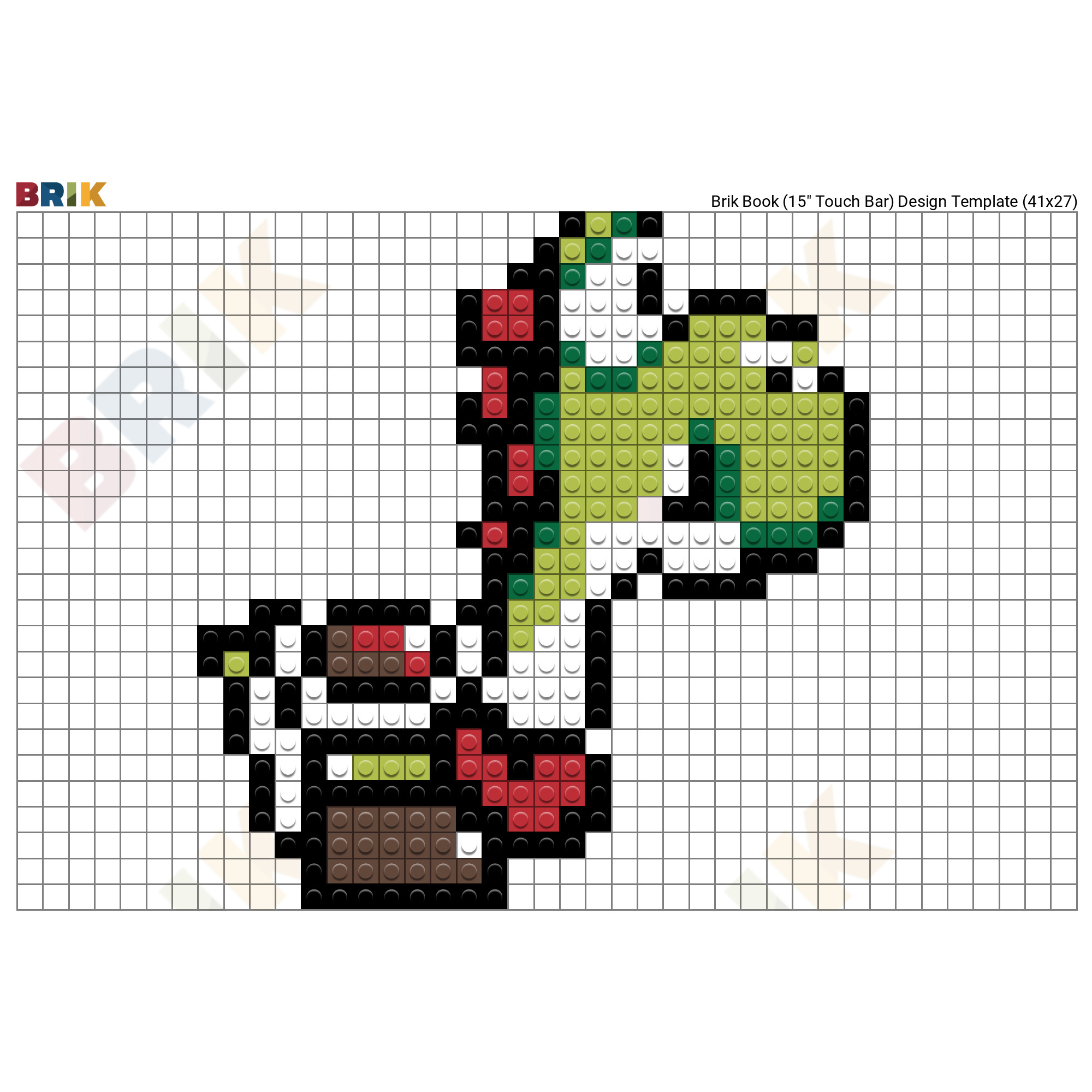Yoshi Pixel Art – BRIK